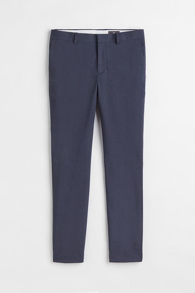 Skinny Fit Suit trousers - Dark blue/Burgundy/Grey/Beige marl/dc/dc/dc - 2