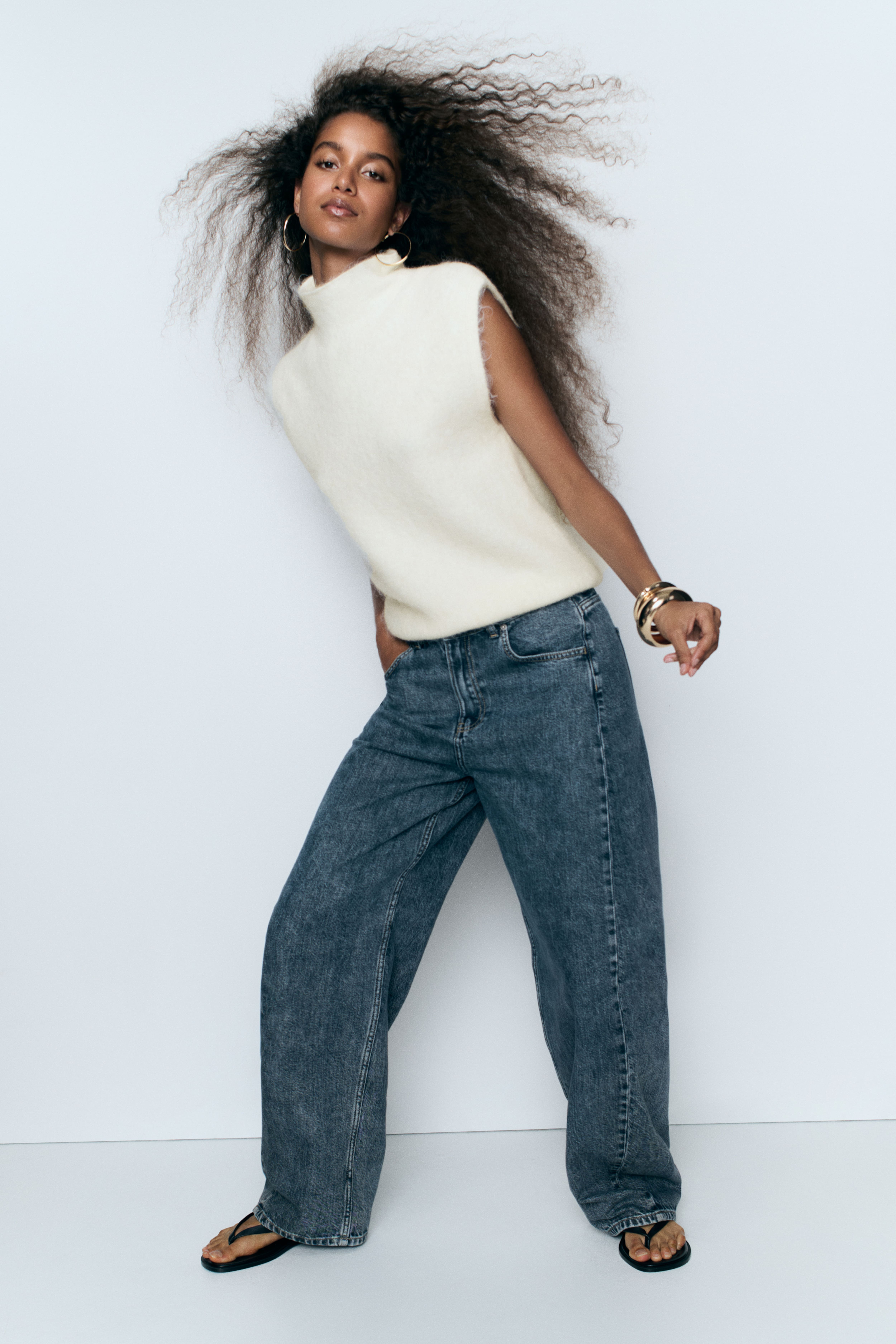 Mock Turtleneck Sweater Vest