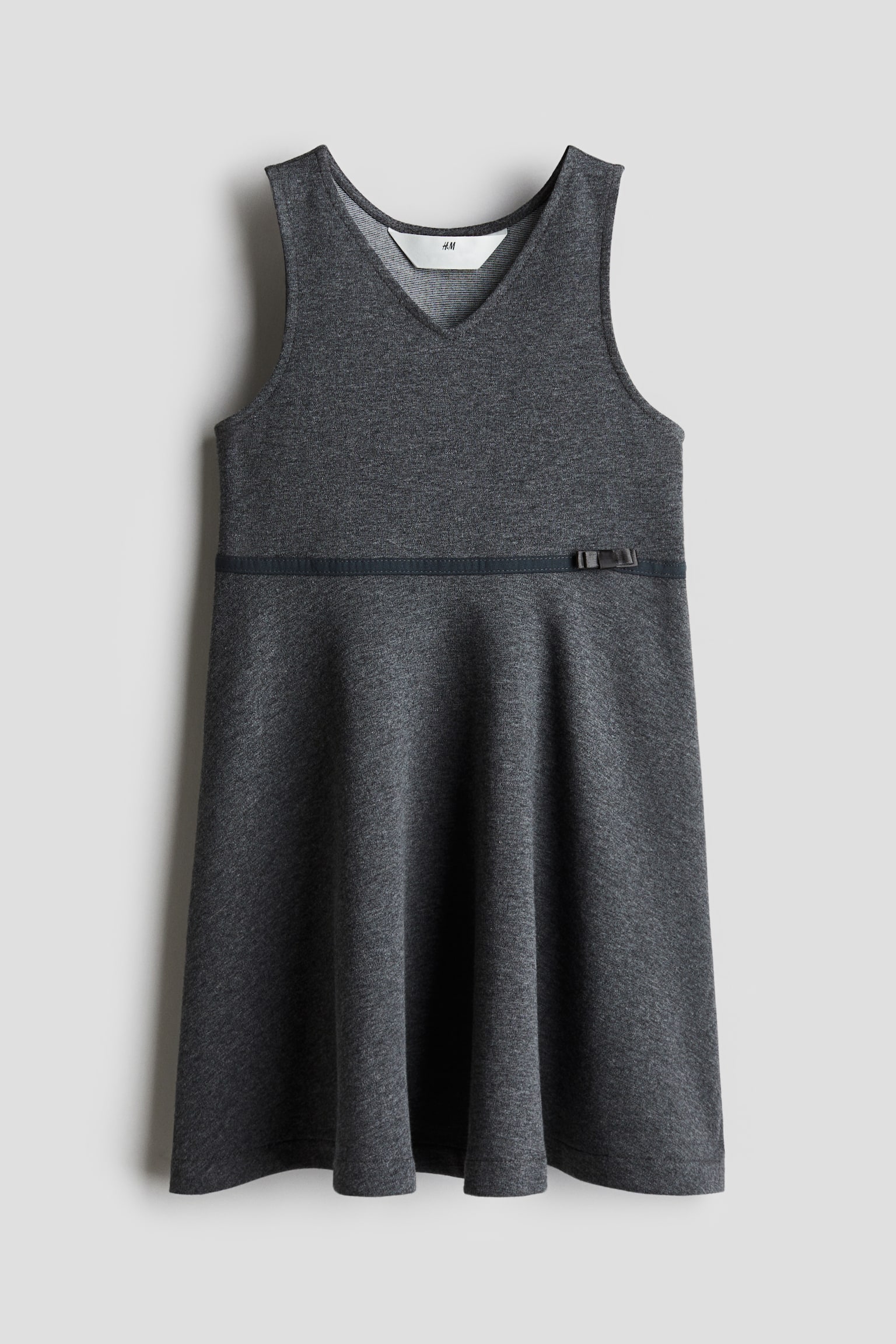 Jersey school dress - Dark grey - 2