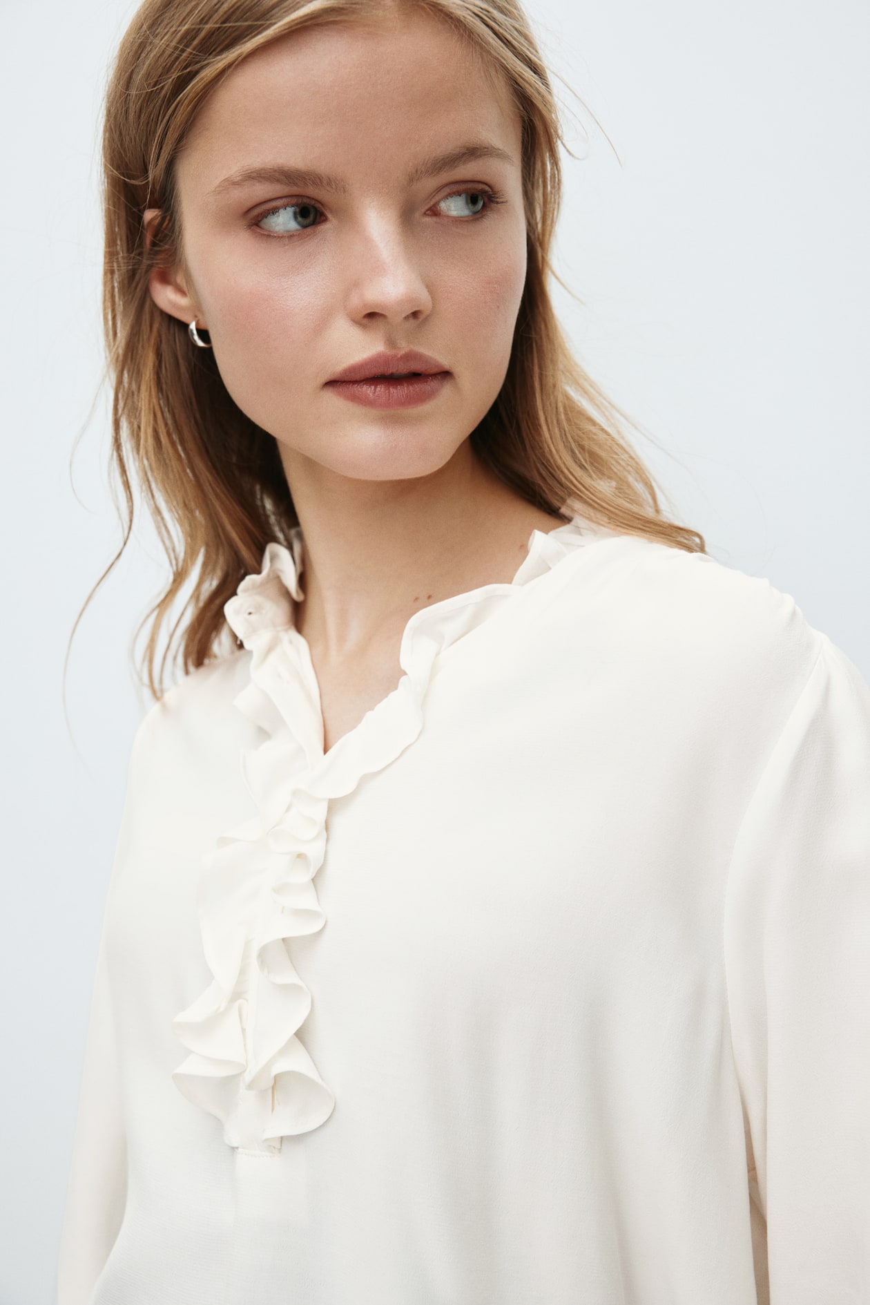 MAMA Ruffle-Collar Blouse - image 3