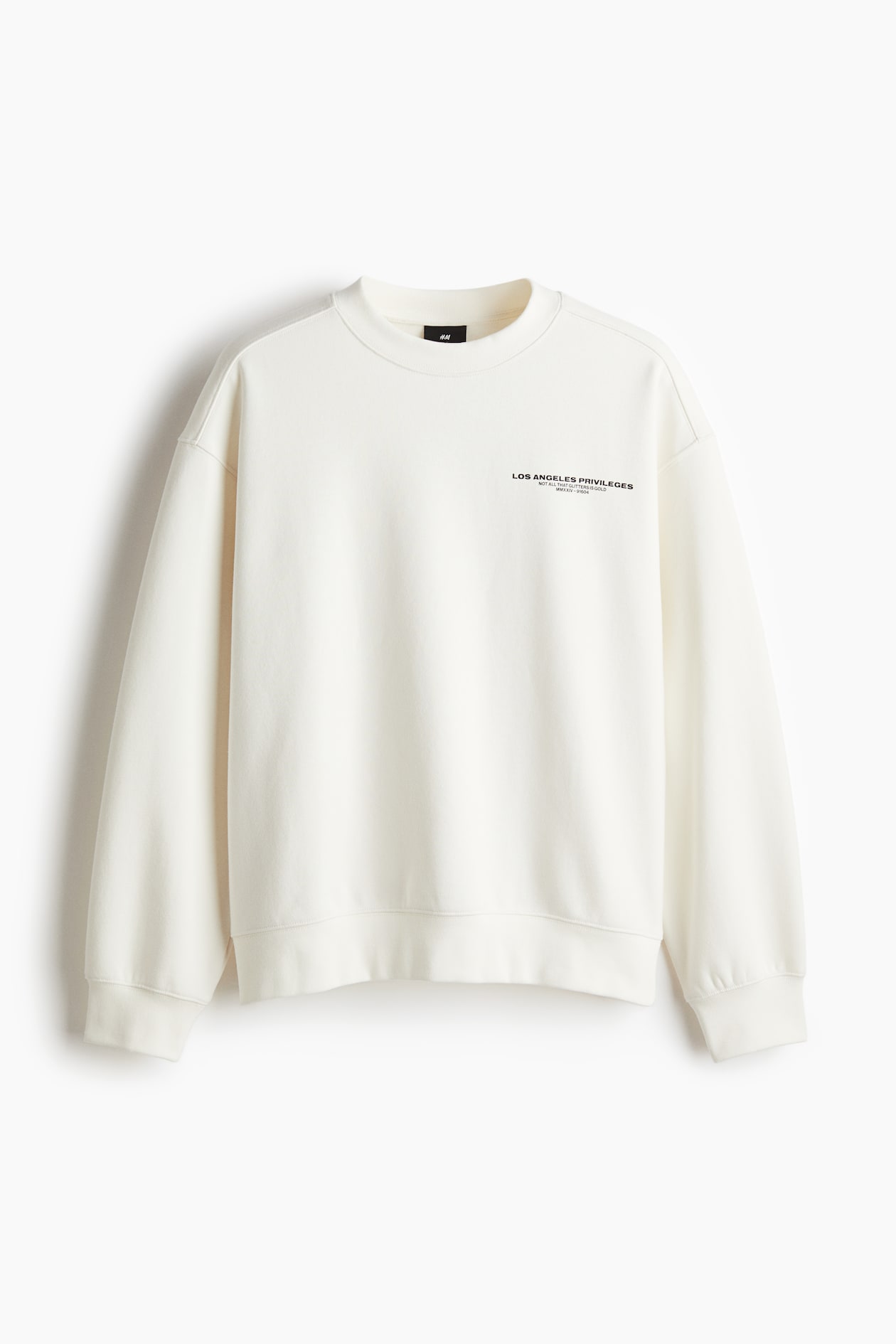 Sweat Blanc Basique Oversize pour Hommes | Martin Valen Sweat Blanc Basique Oversize pour Hommes | Martin Valen