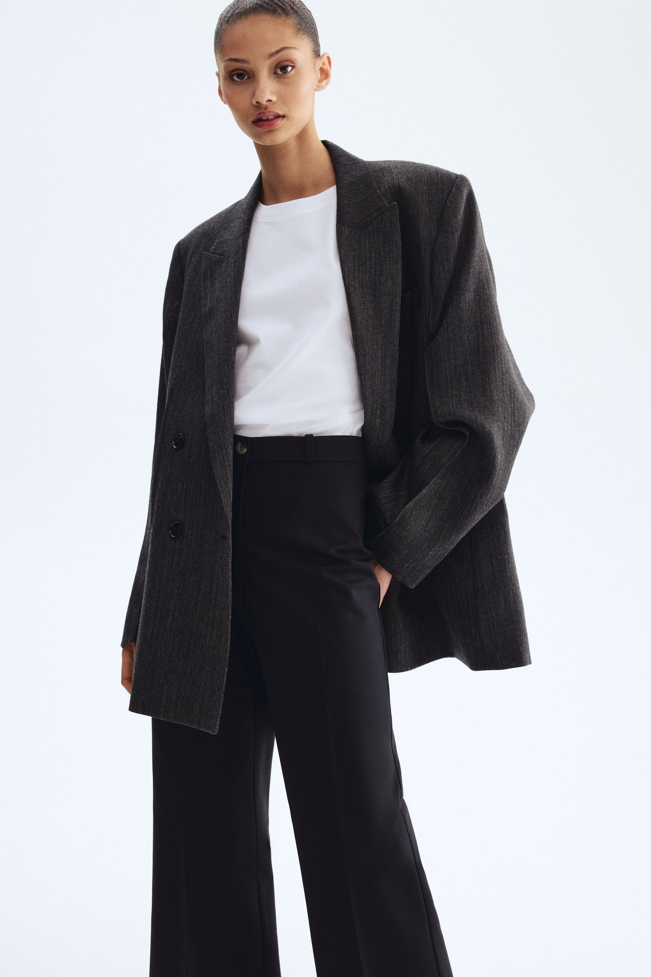 Pantalon jambe semi-évasée