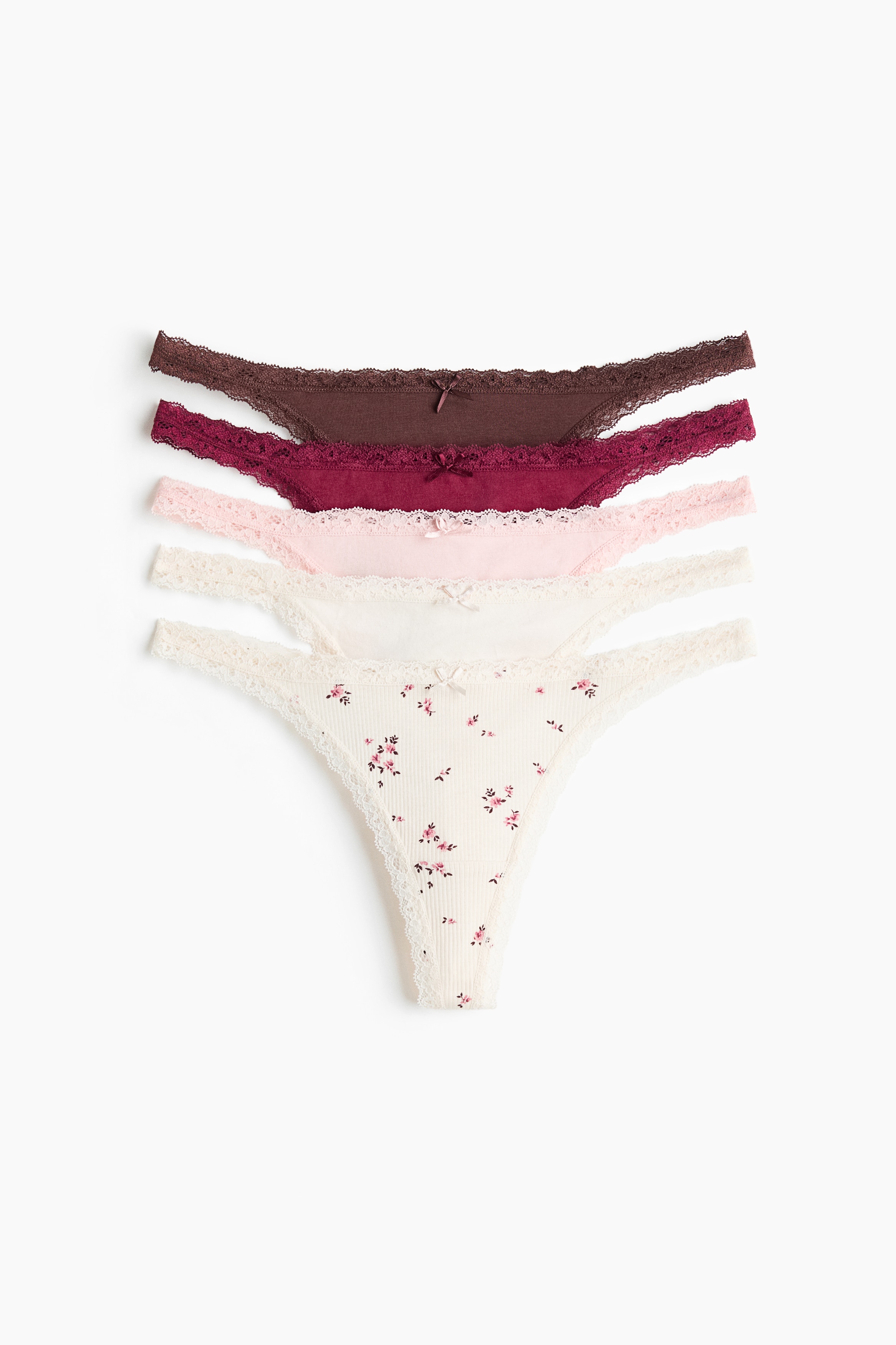 5-pack cotton tanga thong briefsModel