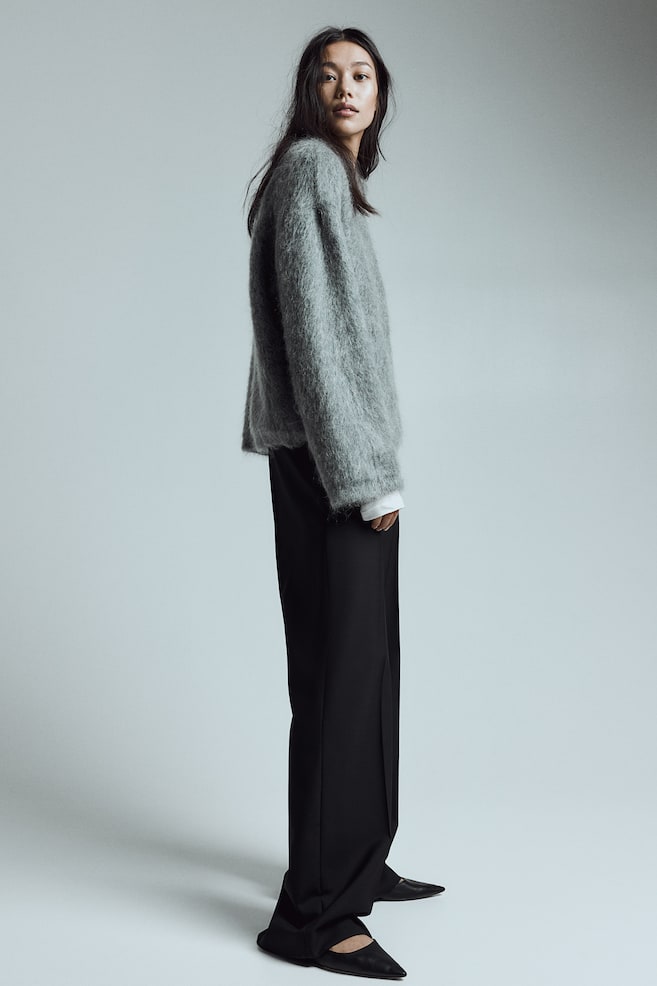 Tailored trousers - Black/Greige/Dark grey - 6