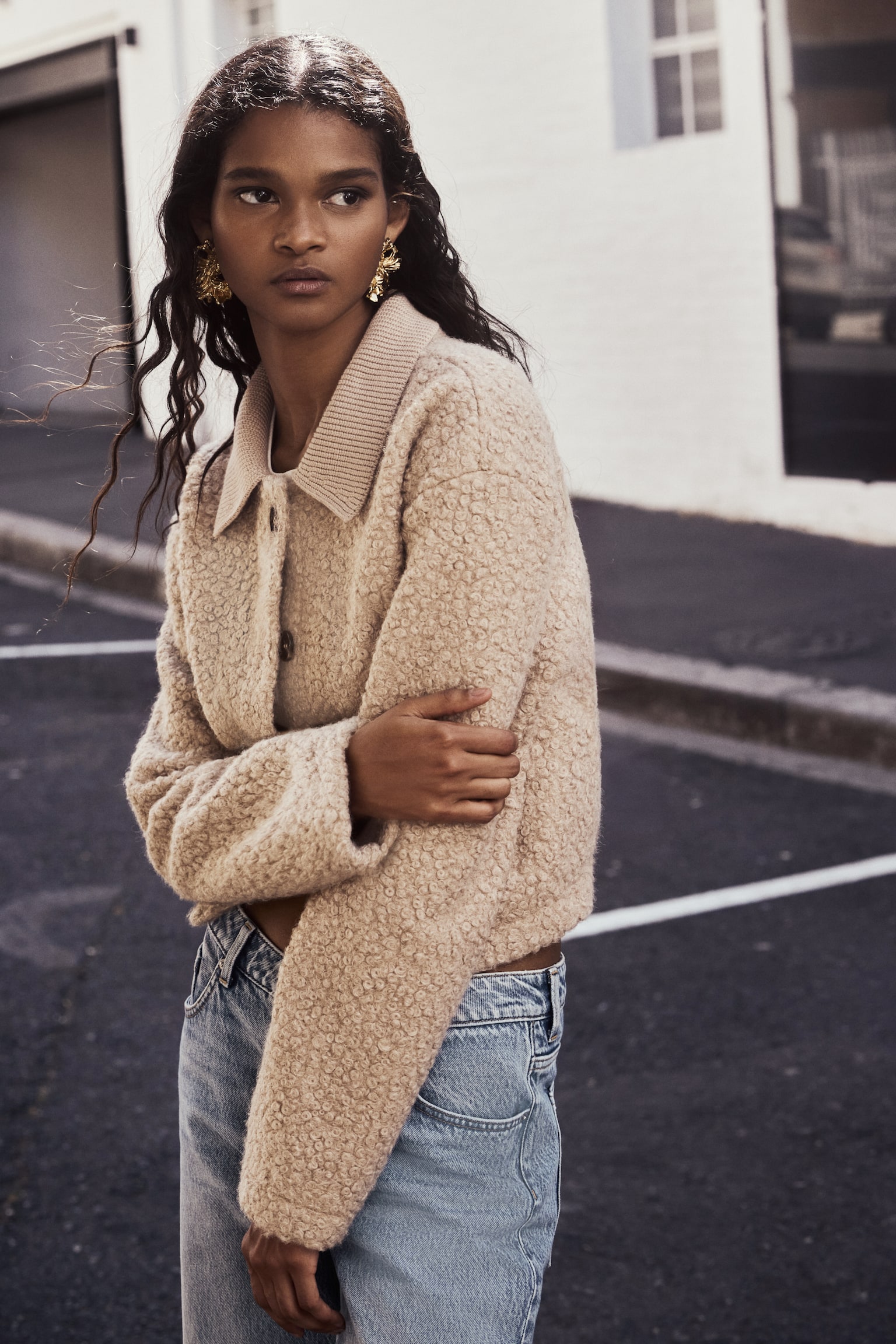 Teddy cardigan - Beige/Cream - 5