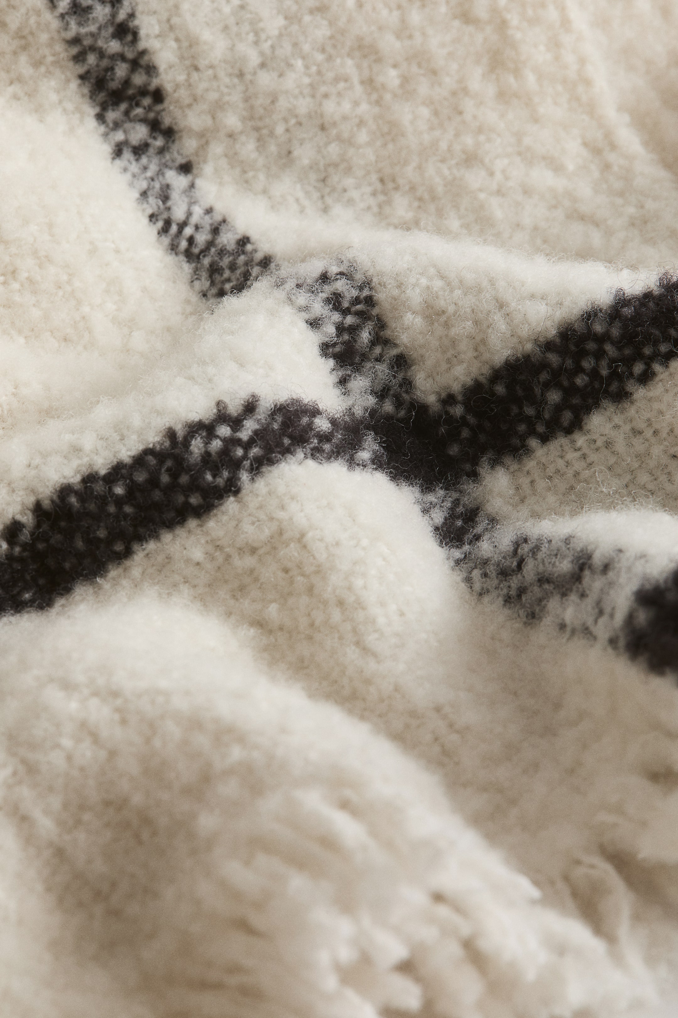 Wool-Blend Bouclé Throw