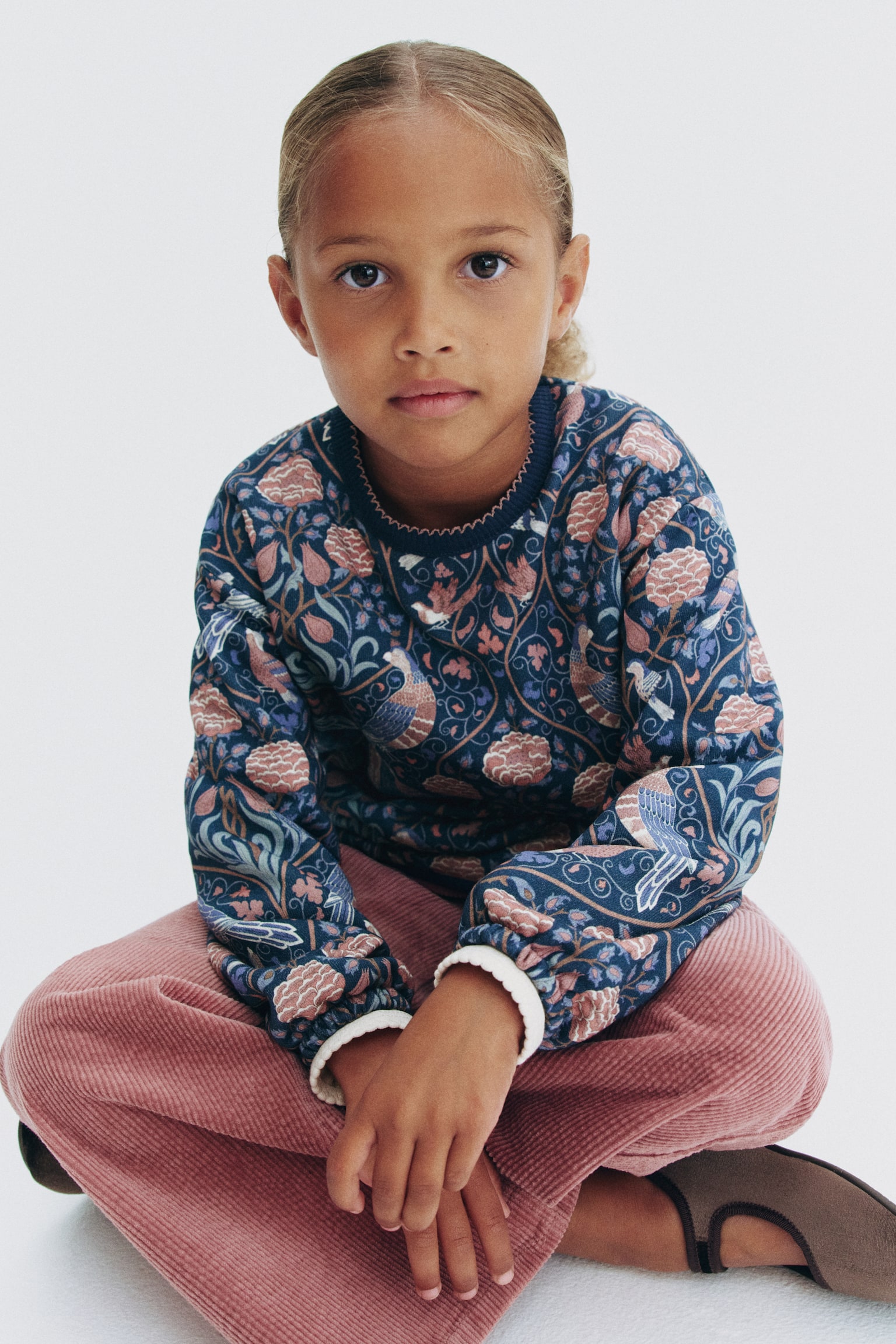 Детская толстовка H&M Patterned Cotton, цвет: Тёмный бирюзовый — фото 4