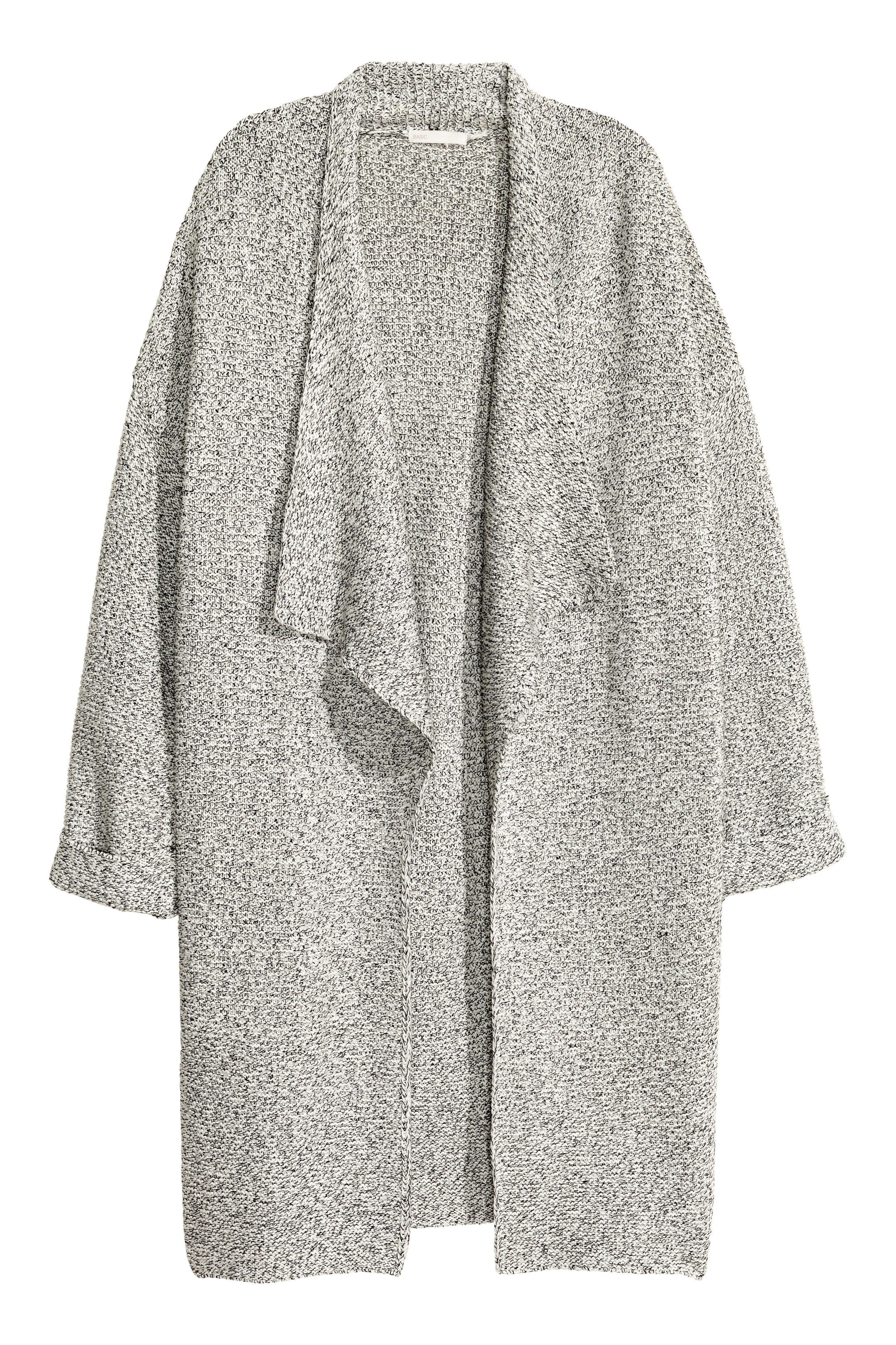 Ver imagem maior: Casaco com textura - Preto/Branco mesclado - SENHORA | H&M PT 1