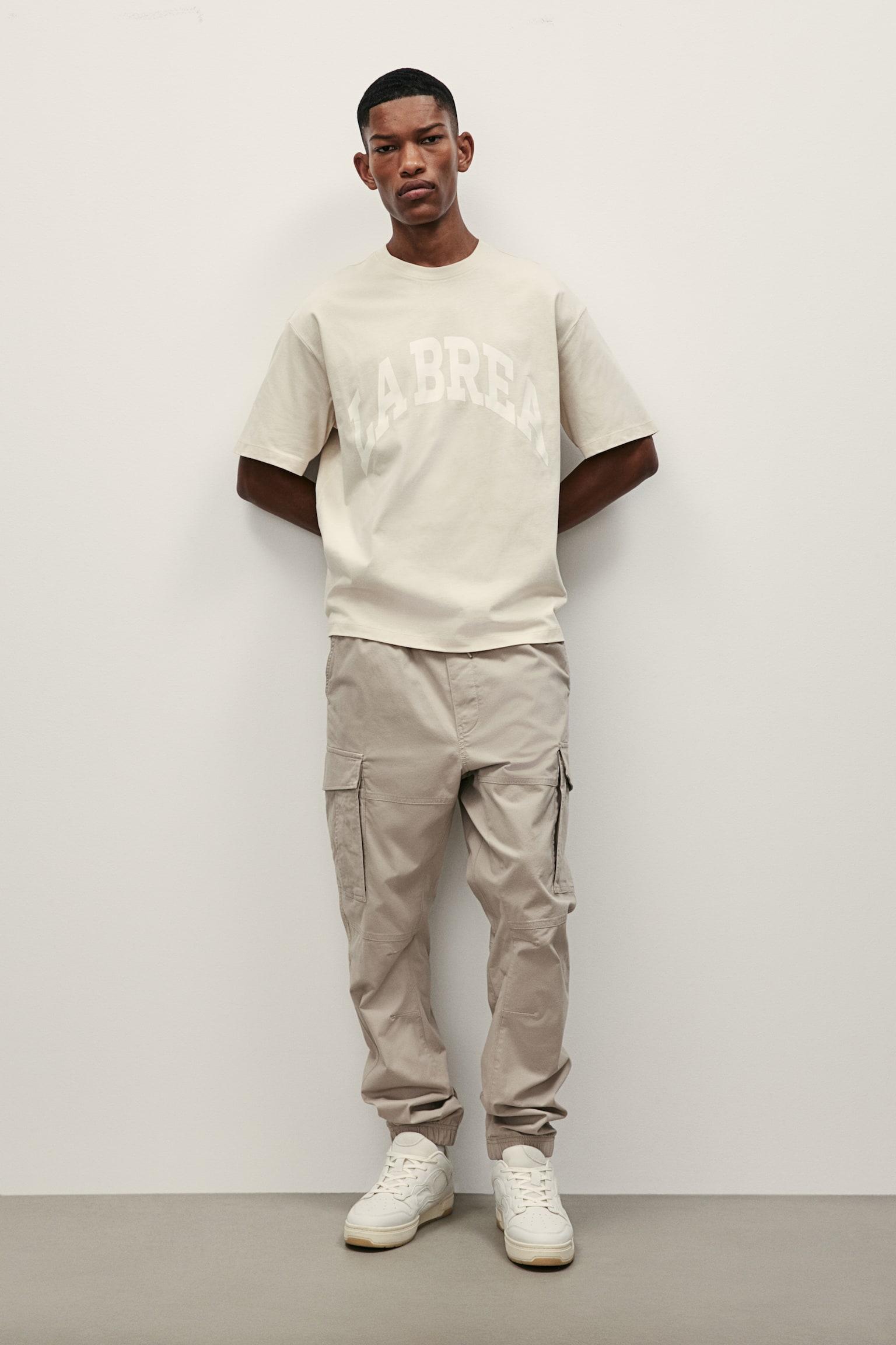 Loose Fit Print Tee - Beige/La Brea/Brick red/Black/LA/White/Los Angeles/White/Fairfax/White/Los Angeles/White/La Brea - 7