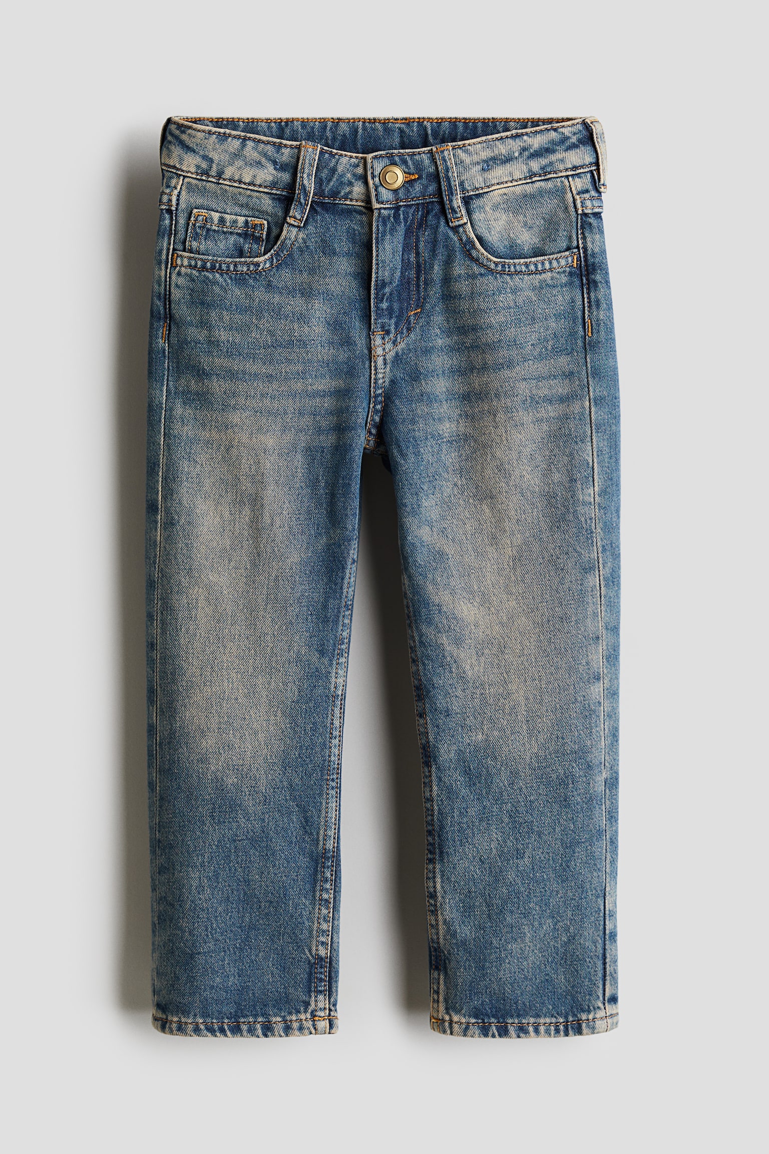 Straight Leg Jeans - Light denim blue - 1