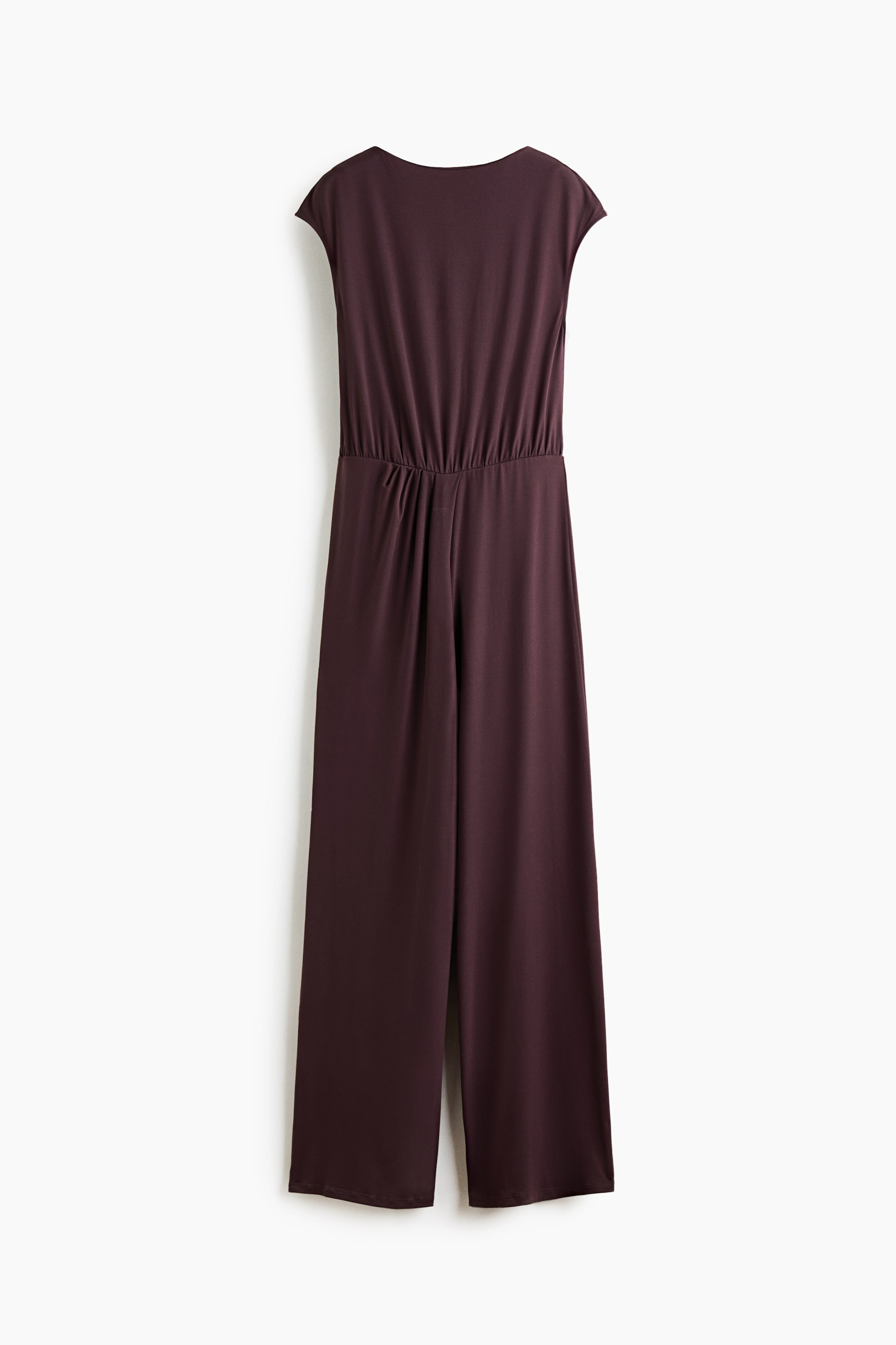 Pleat-detail jersey jumpsuit