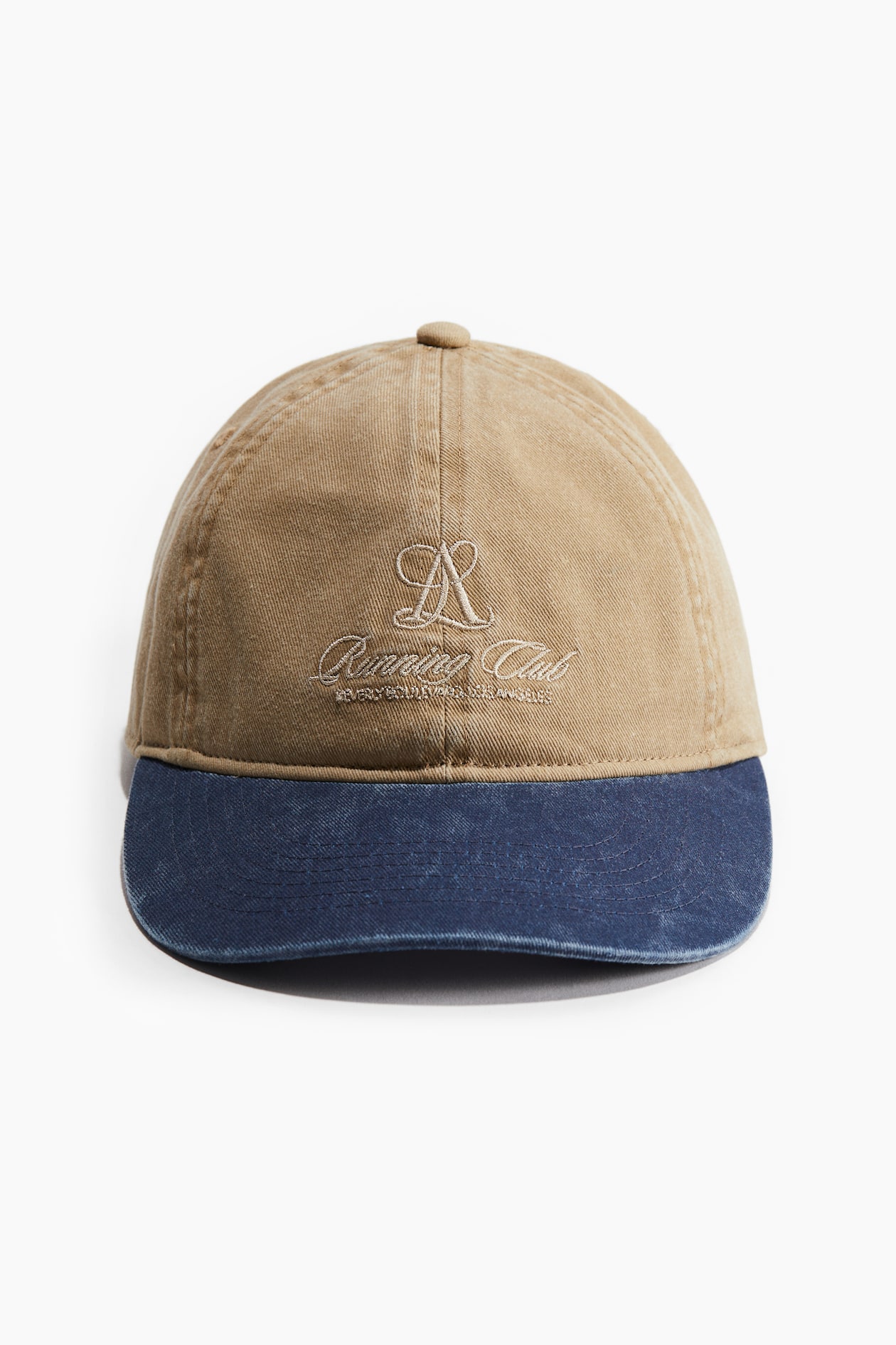 Casquette en twill avec motif brodé - Beige/Rowing Club - FEMME | H&M FR