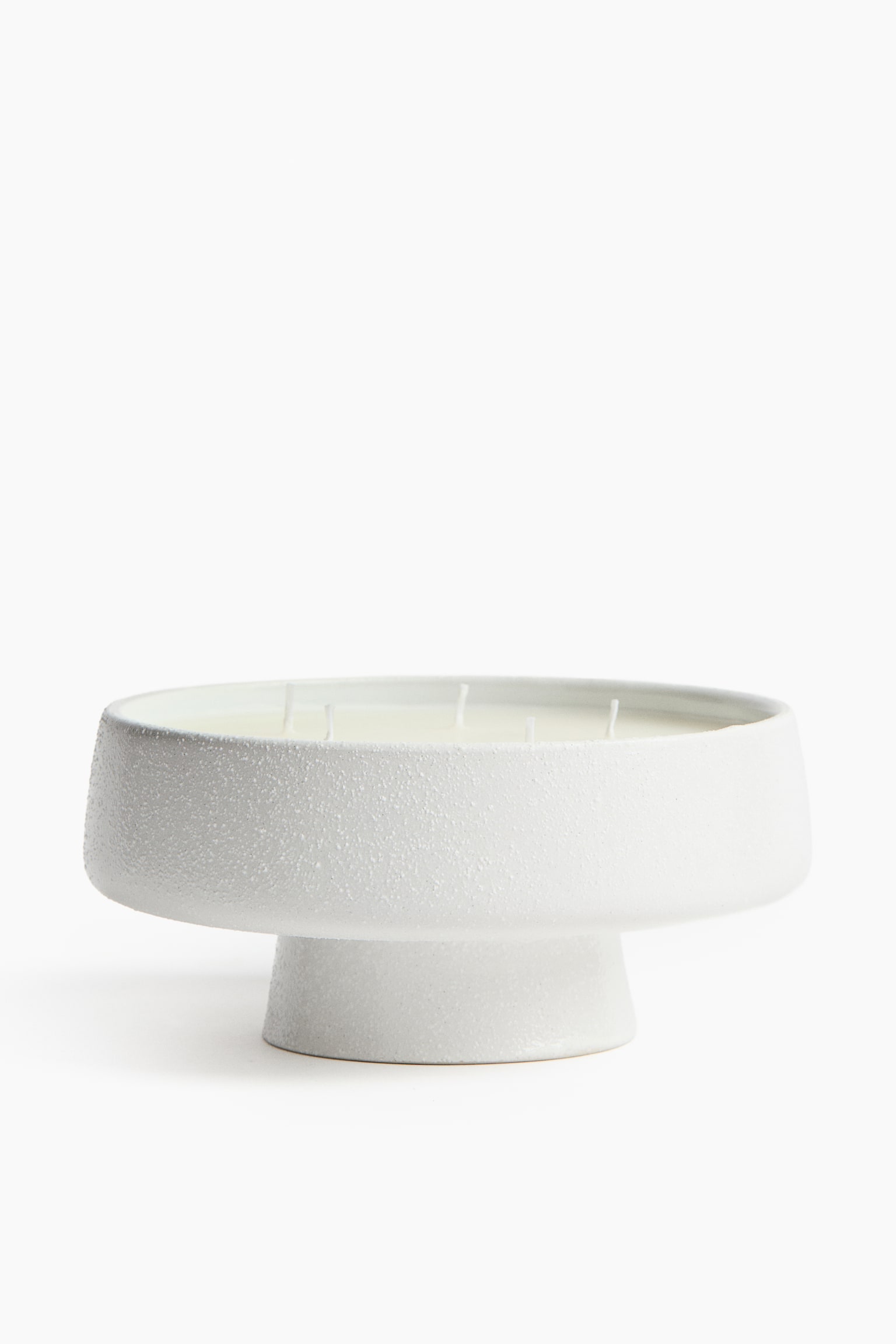 Extra-large herbal-scented candle - White/Citronella Leaves - 1