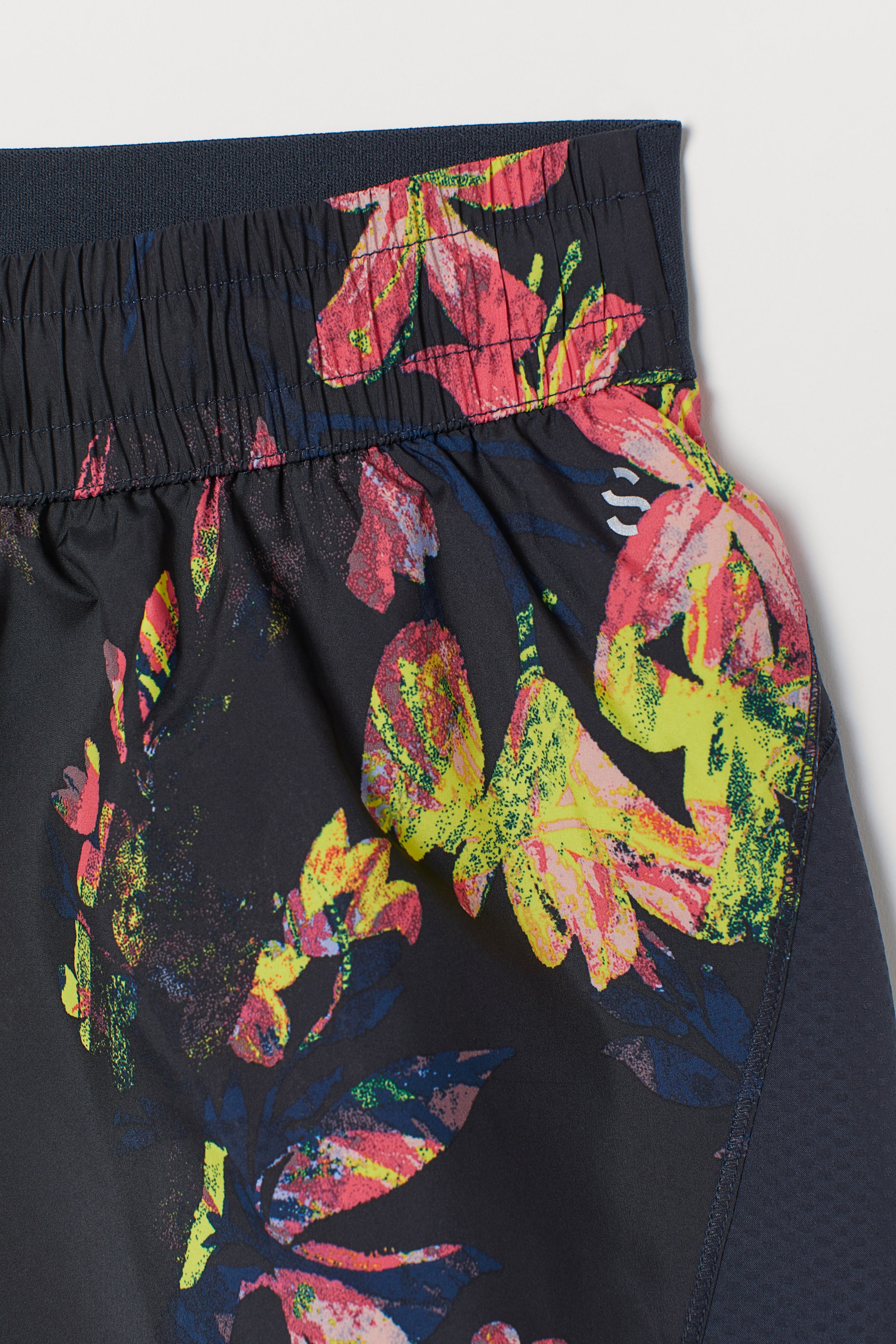 View larger image: Double-layered running shorts - Black/Floral - Ladies | H&M IE 2