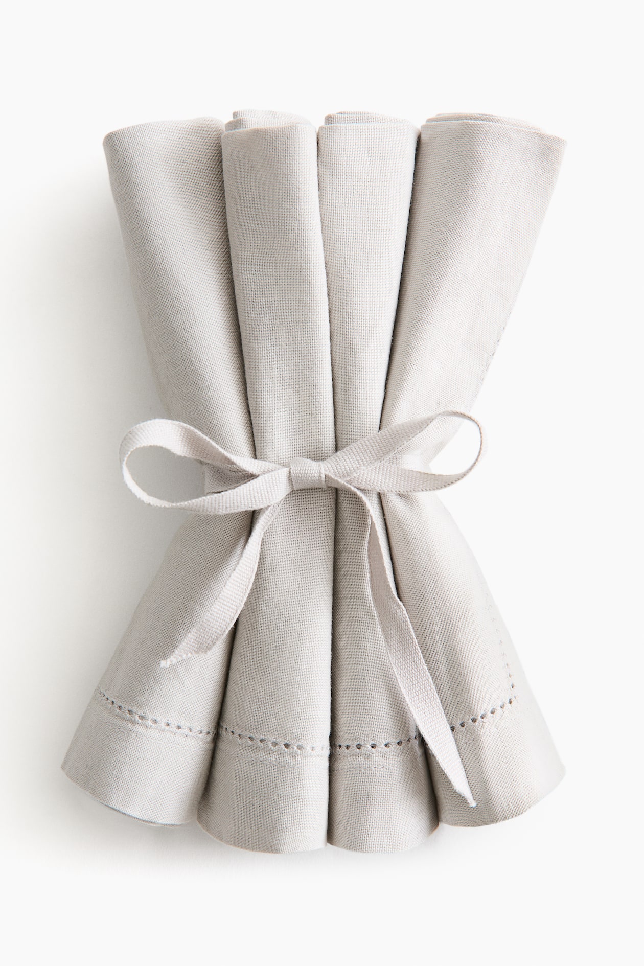 4-Pack Cotton Napkins - Light beige - Home All | H&M US