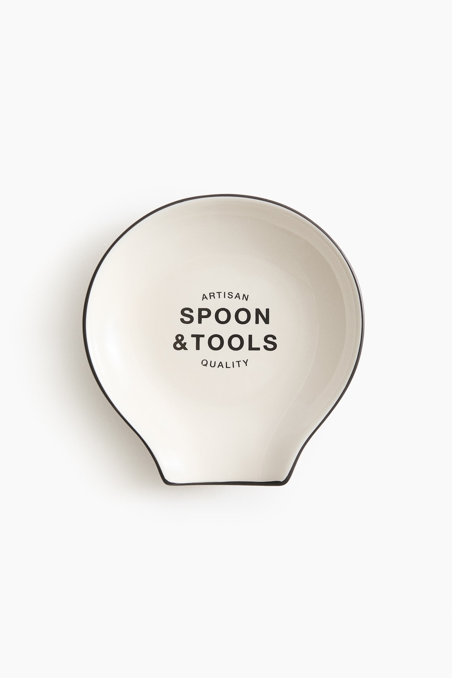 Porcelain spoon rest - Cream