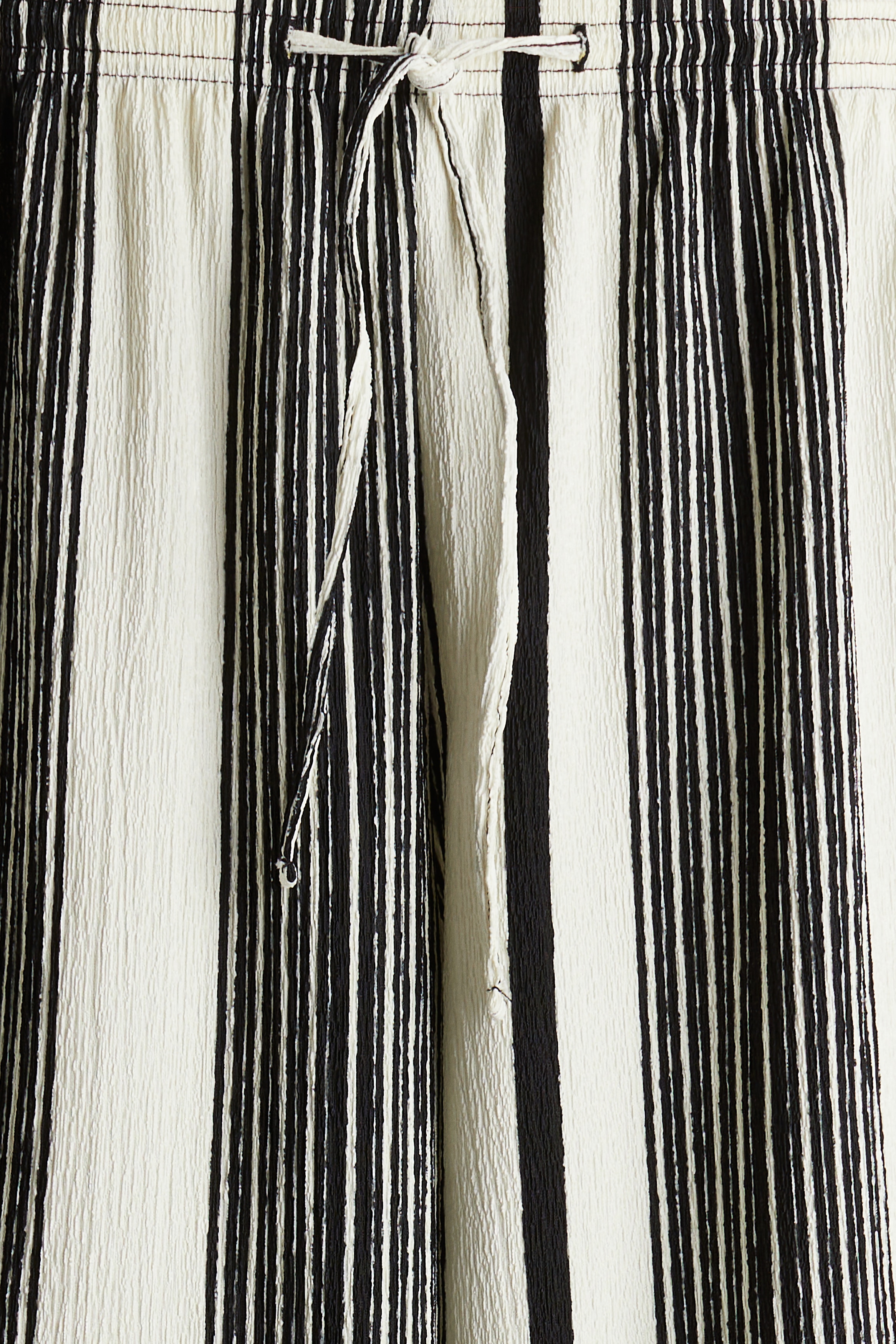 Textured jersey drawstring trousers