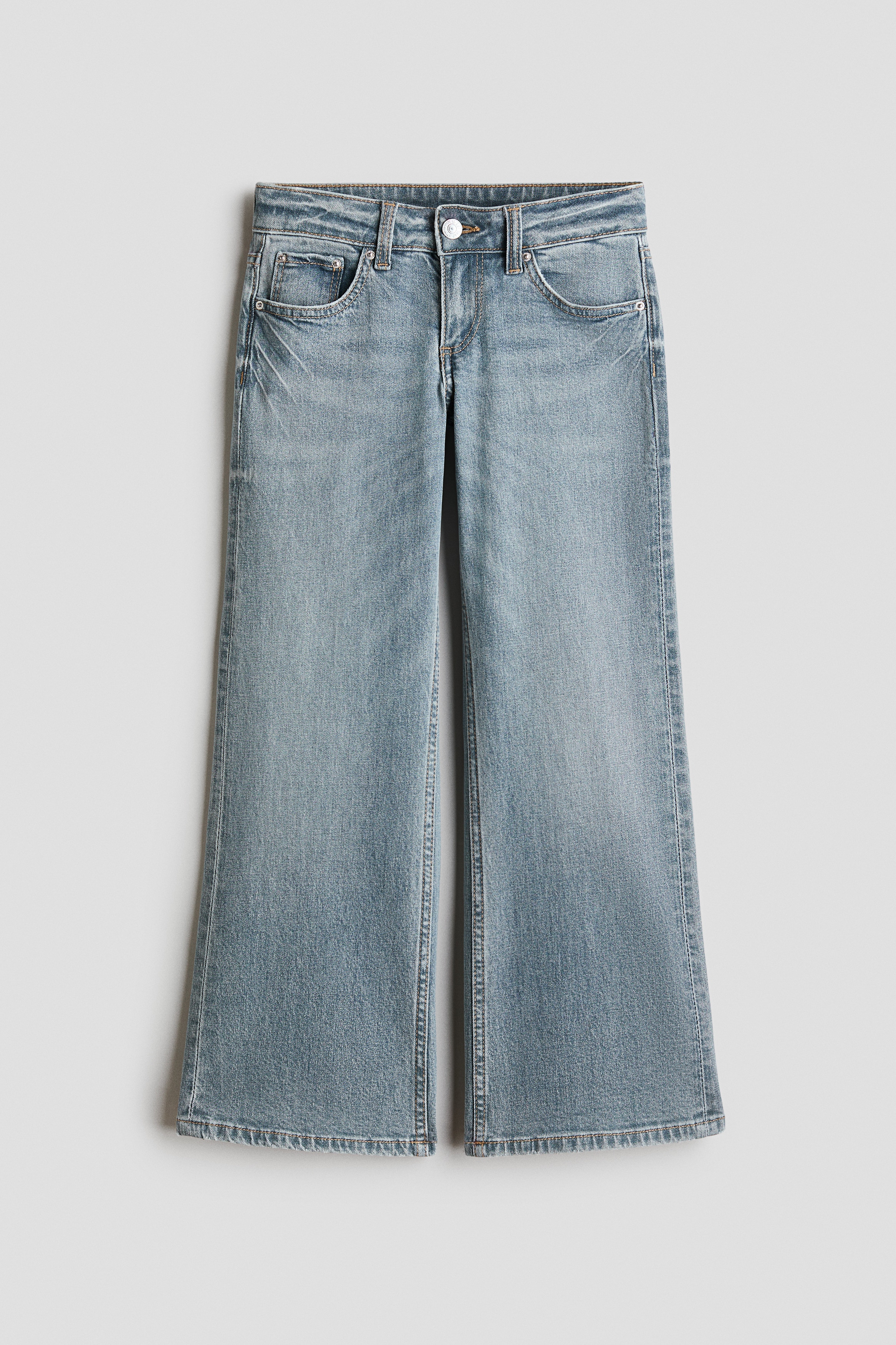 Wide Leg Low Jeans - Light denim blue/Denim blue/Light denim blue/Light denim blue/Light beige/Leopard print