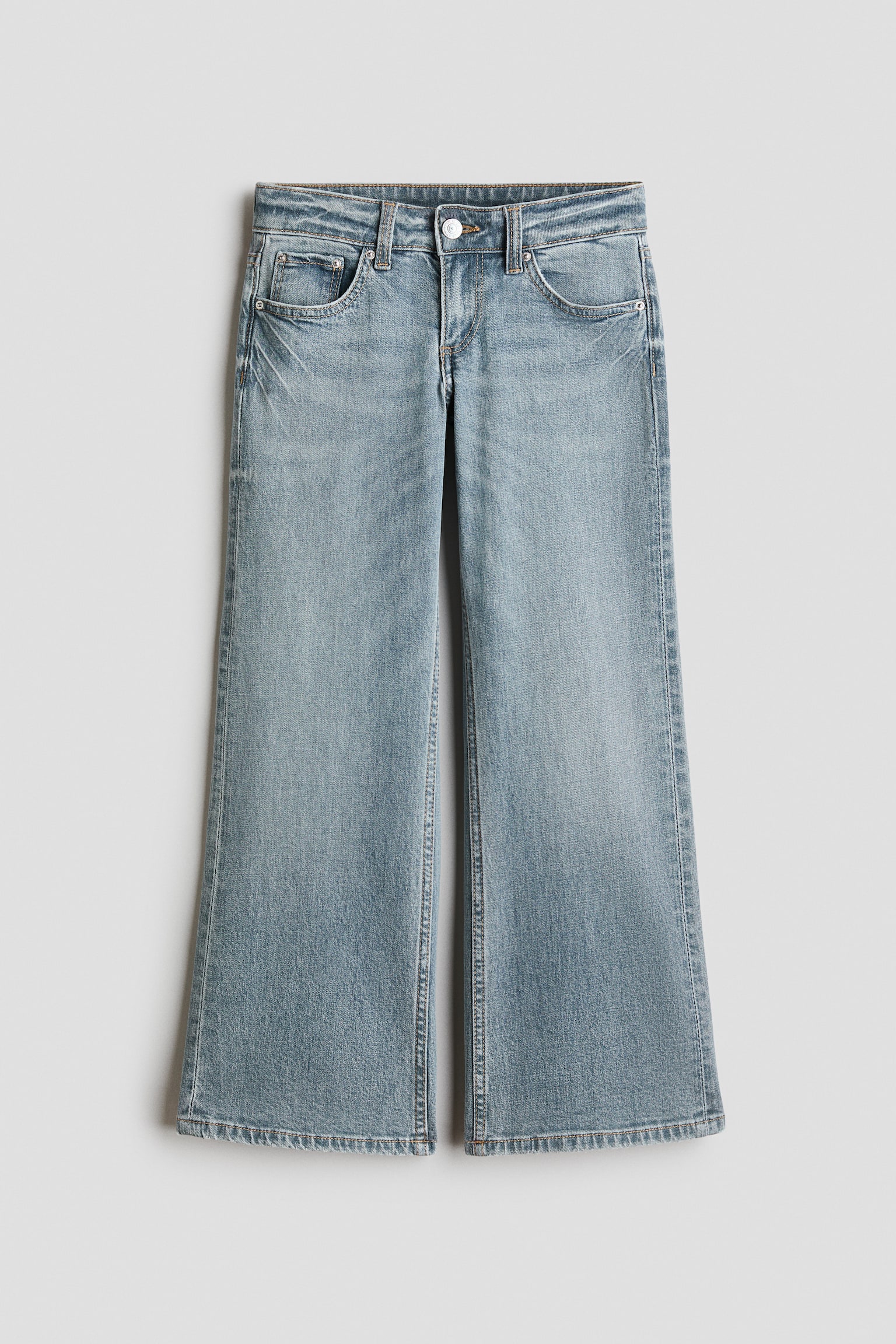 Wide Leg Low Jeans - Light denim blue/Light denim blue/Denim blue/Light beige/Leopard print/Light denim blue - 1