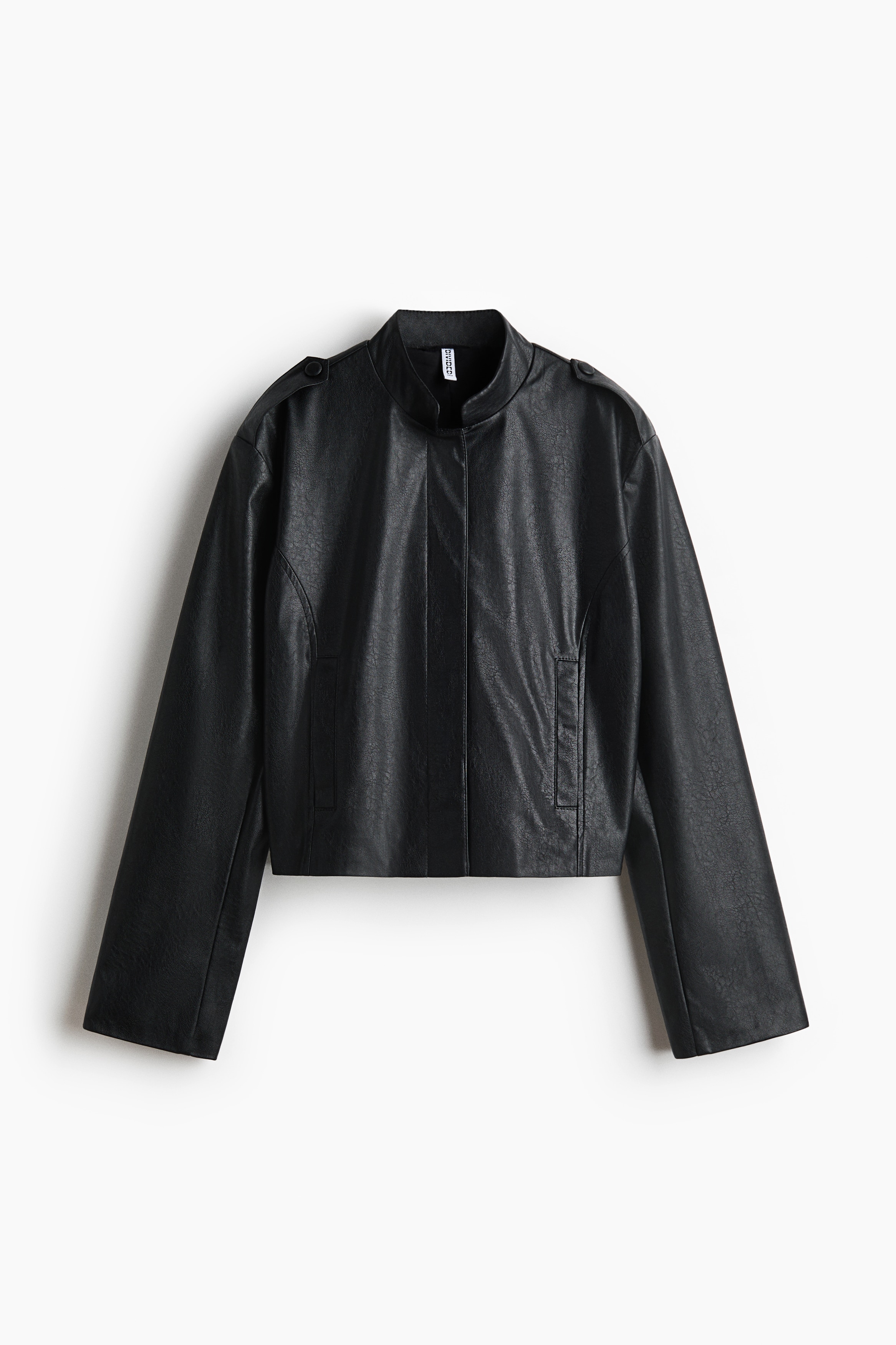 Jacke mit Coating - Schwarz