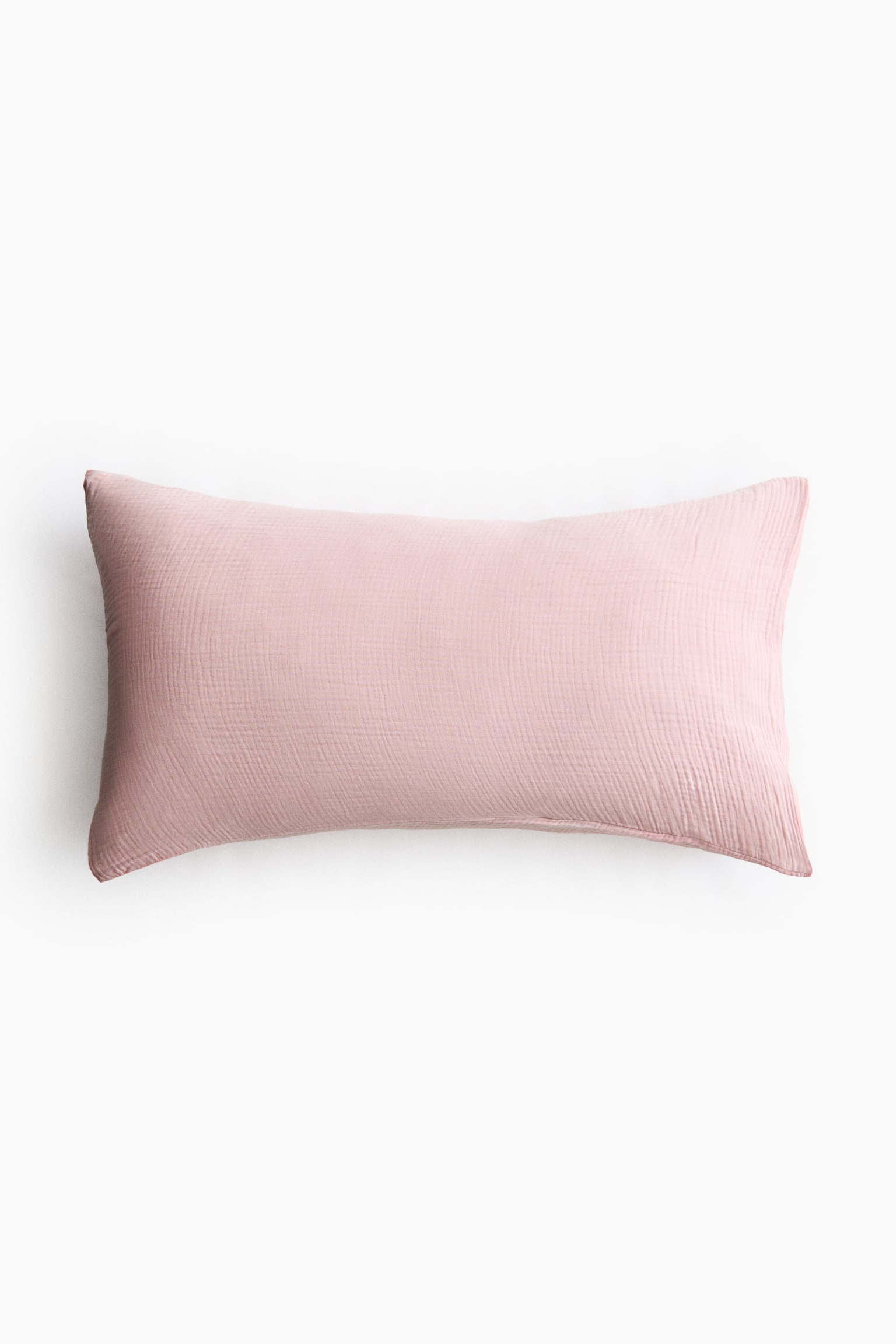 Cotton muslin pillowcase - Light pink/Anthracite grey/Dark beige/Light mole/Light blue/Brown/White/Light pink/Light beige/Dark green/Light dusty green - 1