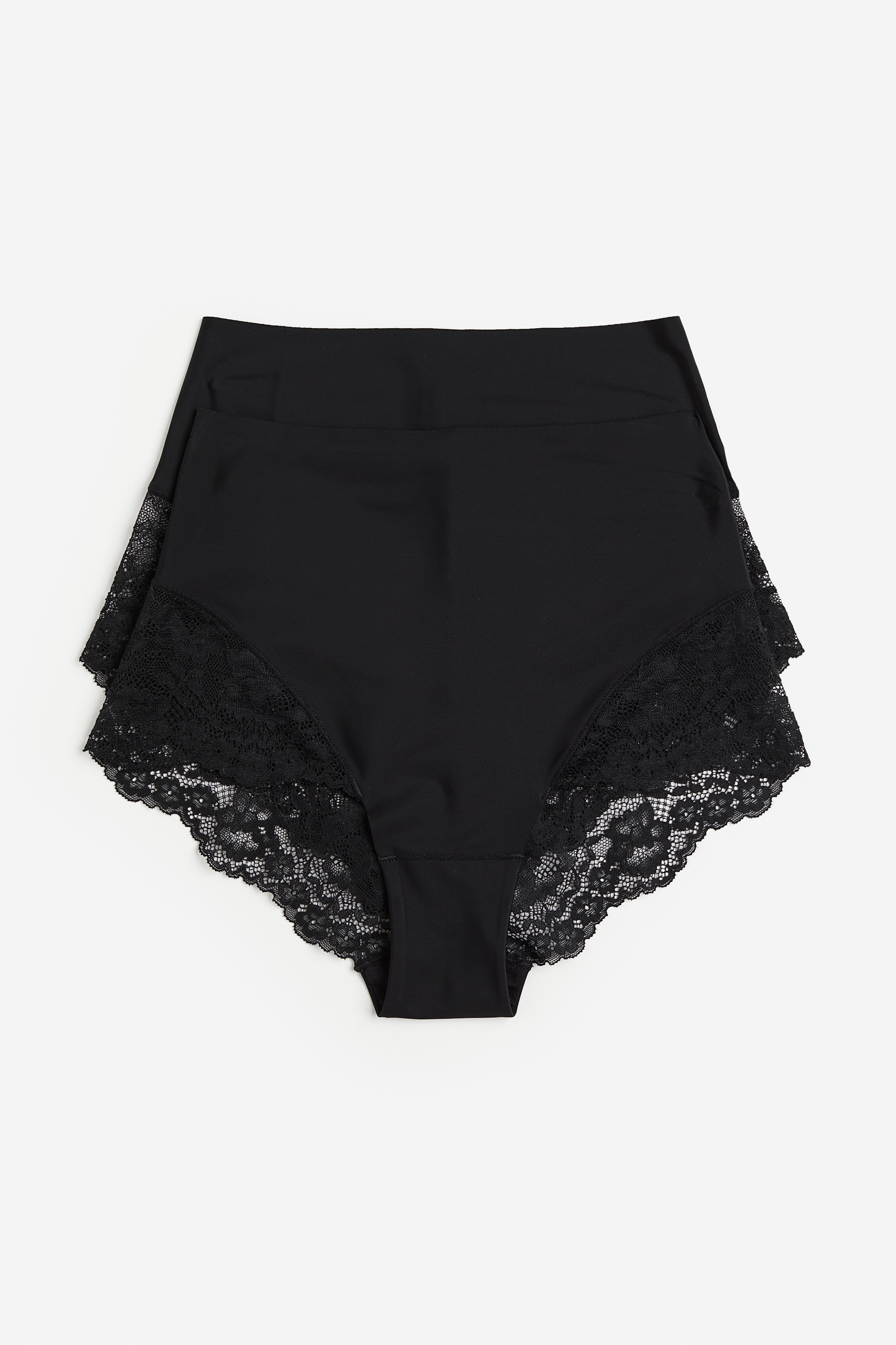 Femme - Lot de 2 culottes légèrement sculptantes Noir - Size: S  - H&M