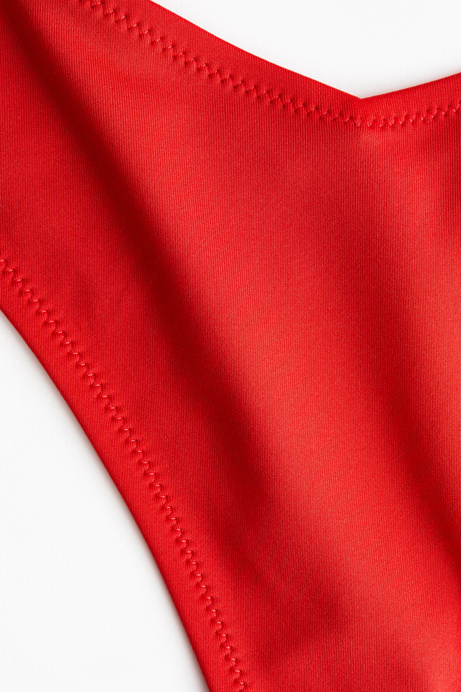 Thong bikini bottoms - Bright red/Black - 5