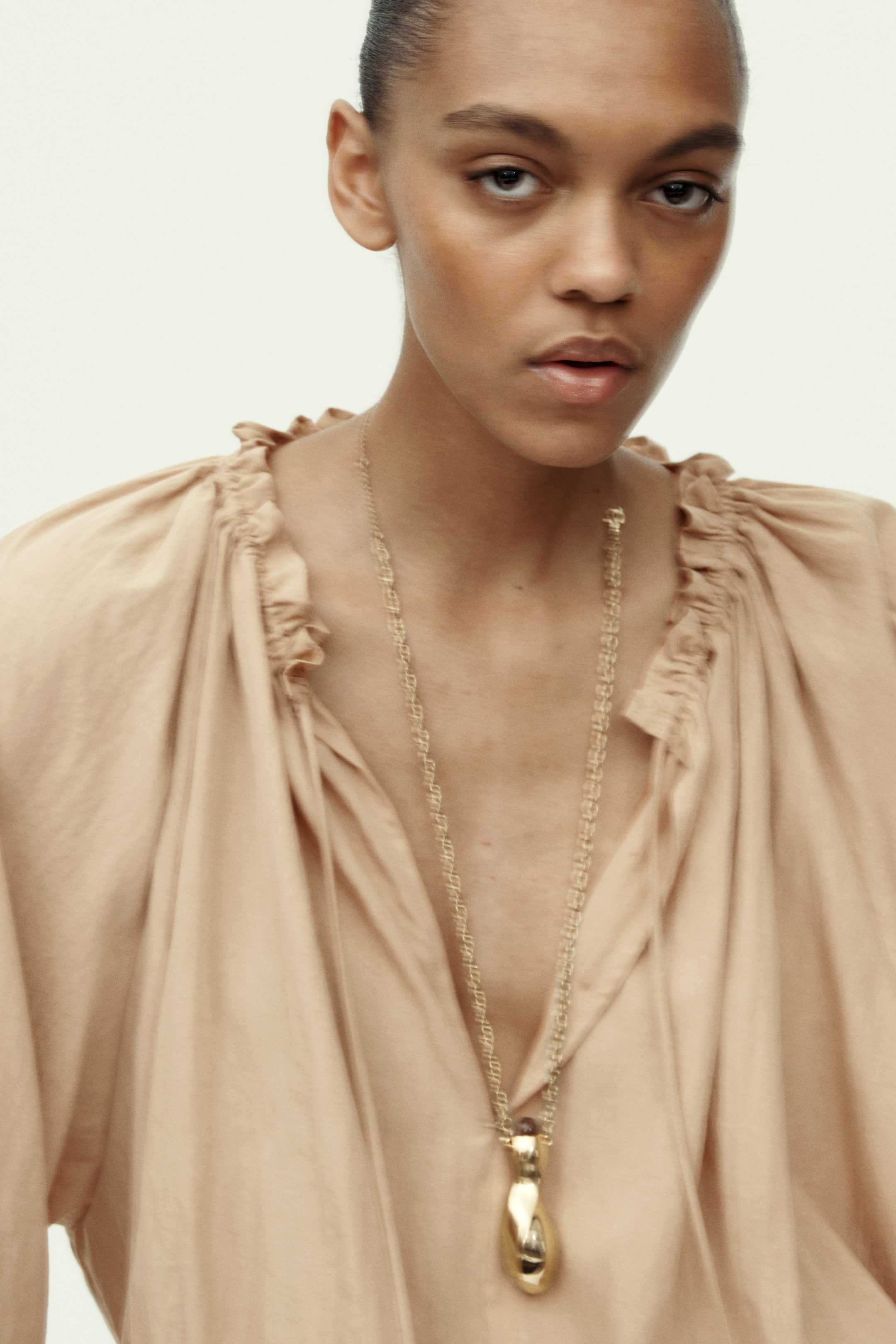 Blouse à effet boule
