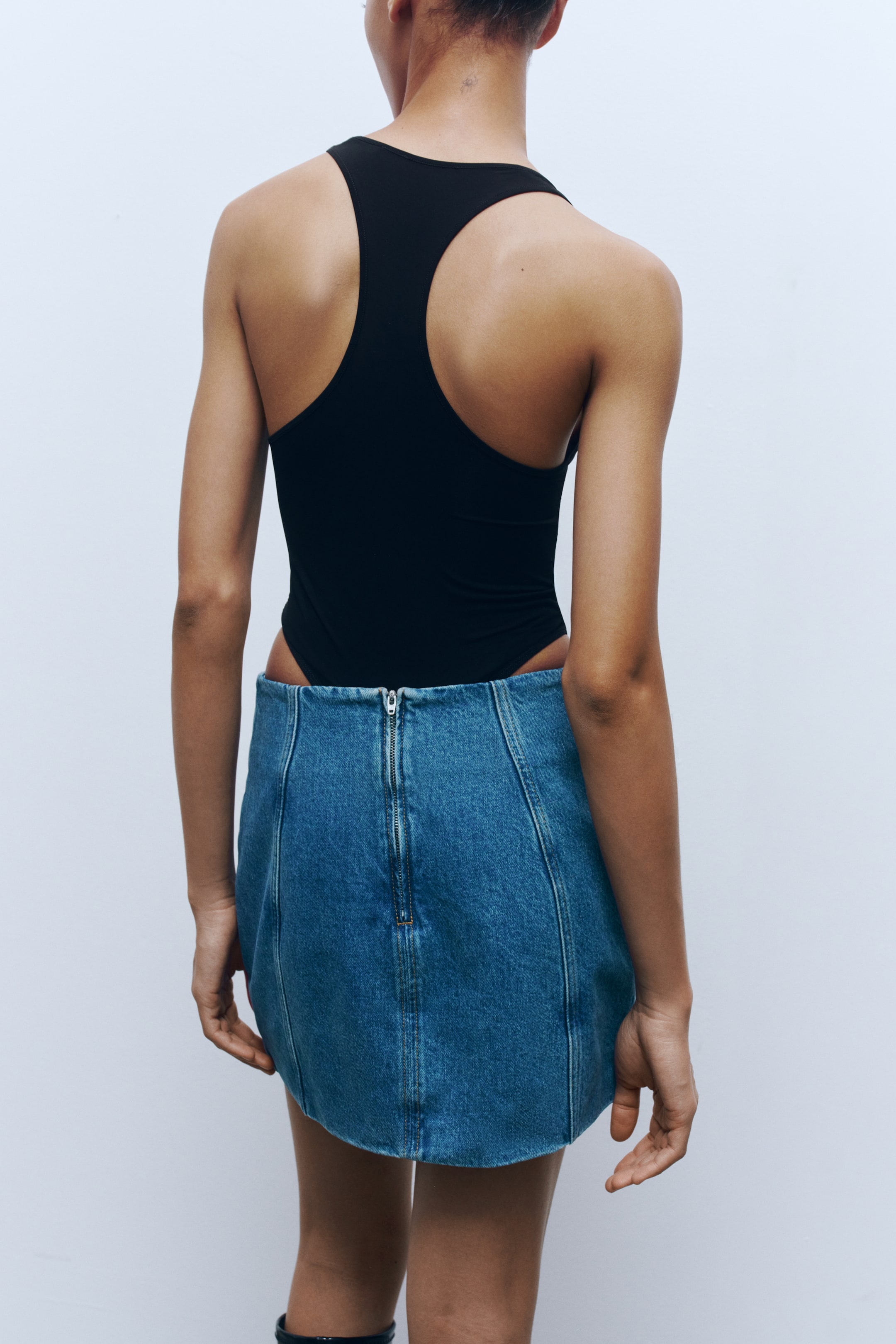 Denim Mini Skirt