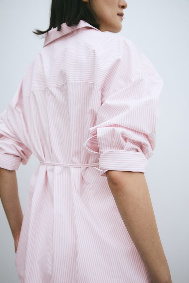MAMA Pyjama Before & After en coton - Rose clair/rayé - 8