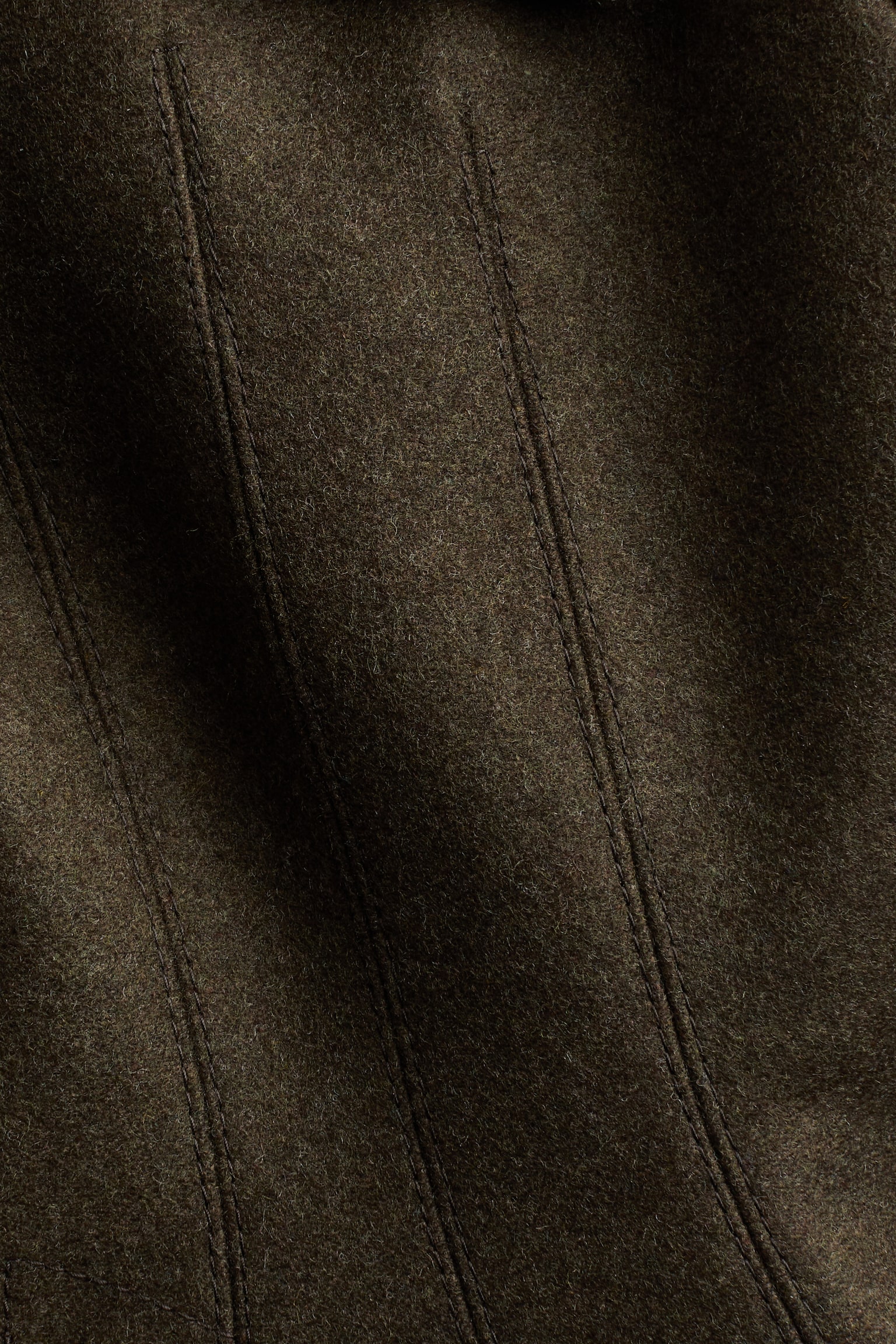 Saco en mezcla de lana - Verde oscuro - 4