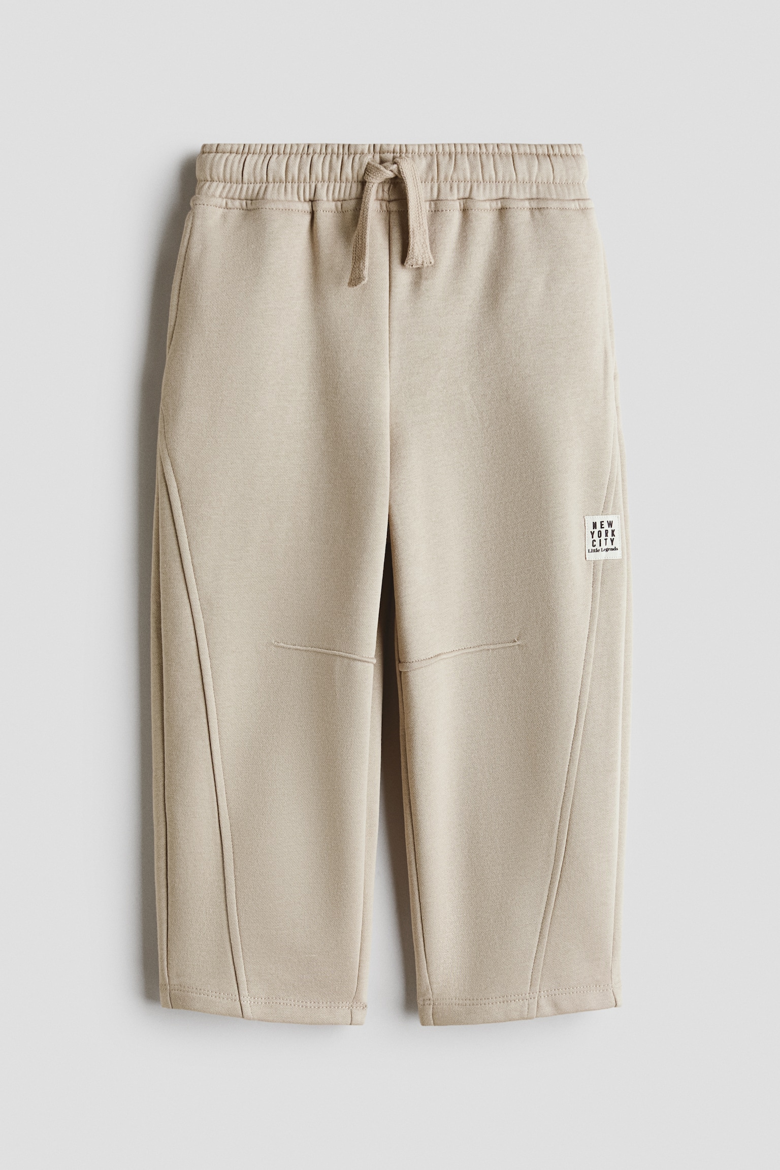 Joggpants mit Barrel Leg - Helles Graubraun