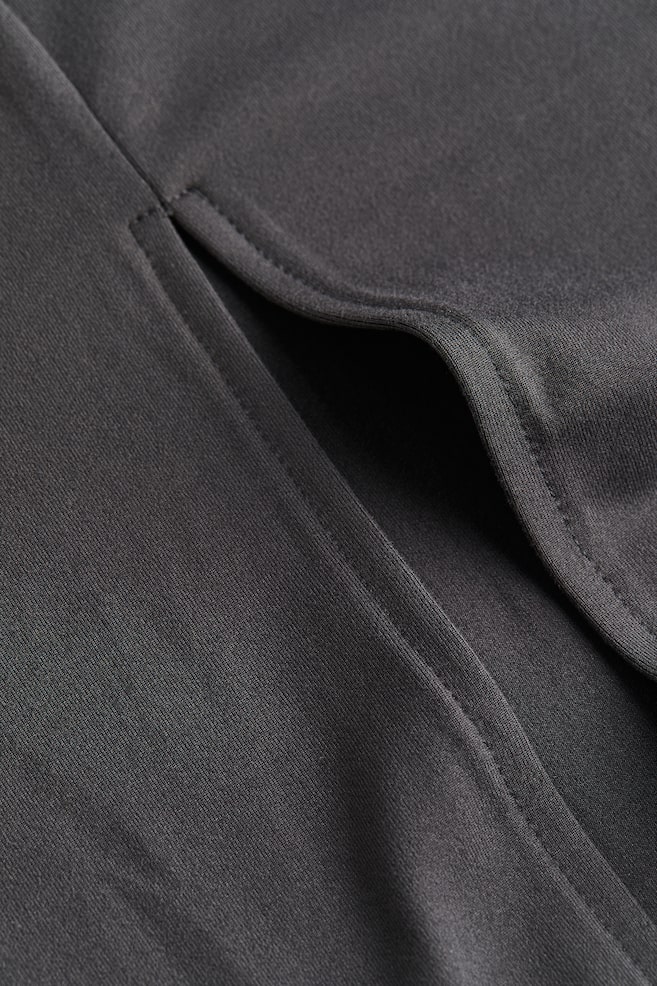Longue robe moulante en jersey - Gris foncé/Noir/Grège clair - 3