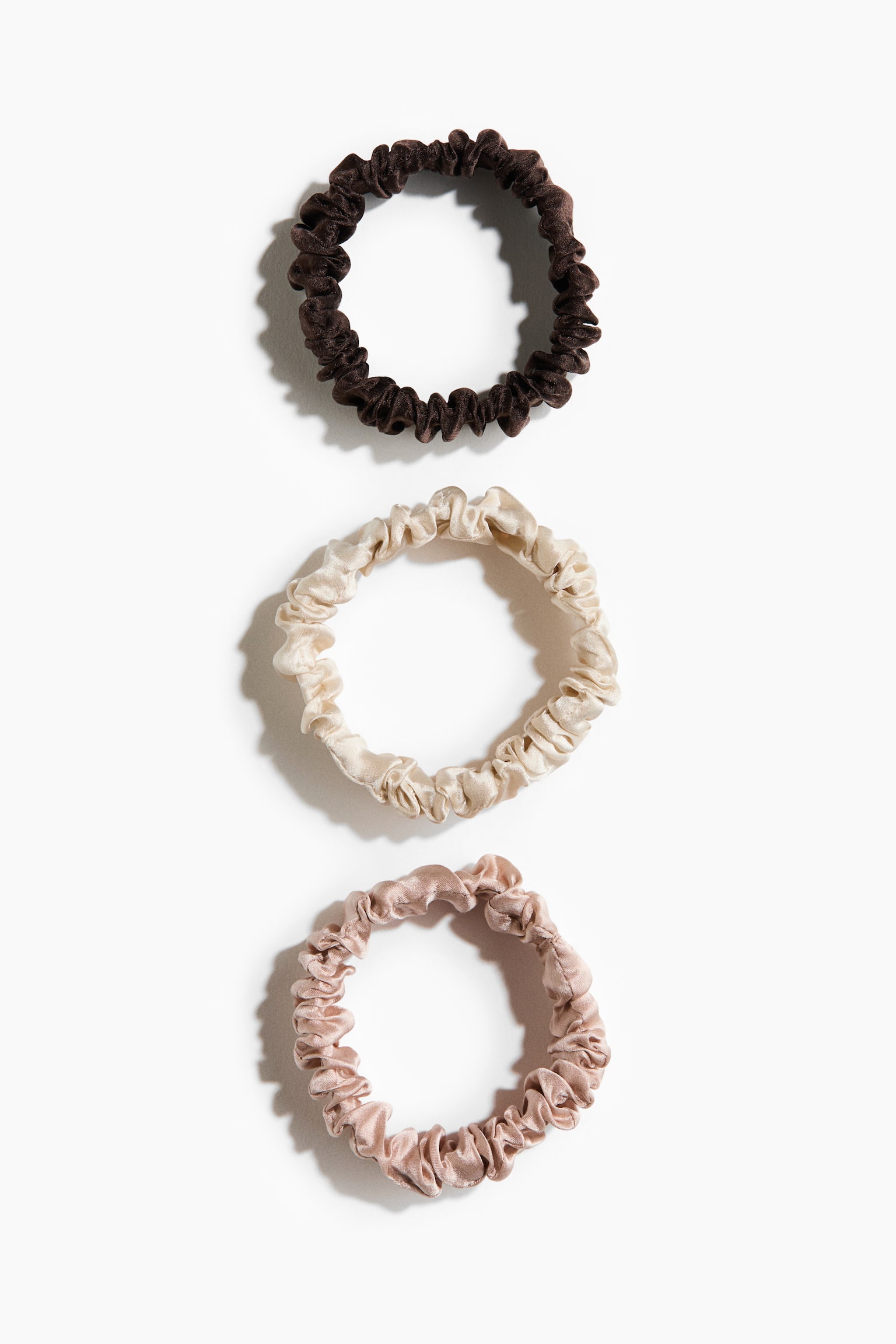 Pack de 3 scrunchies em seda - 3