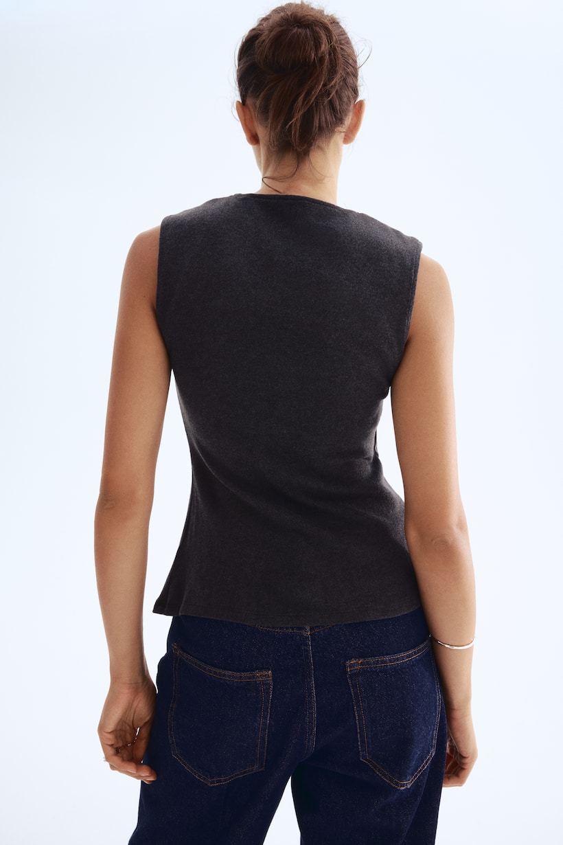 Draped Tops Halter, Long-Sleeve, Gathered More H&M US