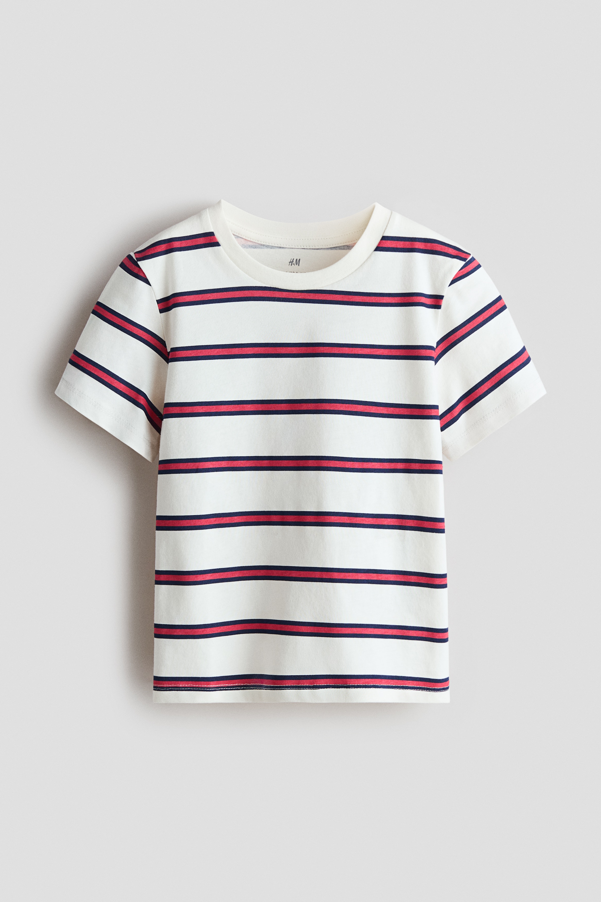Áo thun cotton in hình - Màu trắng/Kẻ/Màu xám/Dino Crew/Màu xám nhạt đốm/SoHo