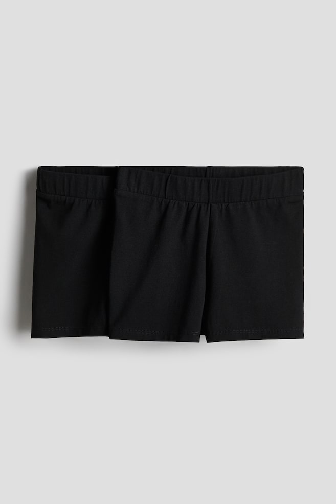 2er-Pack Jersey-Radlershorts - Schwarz - 1