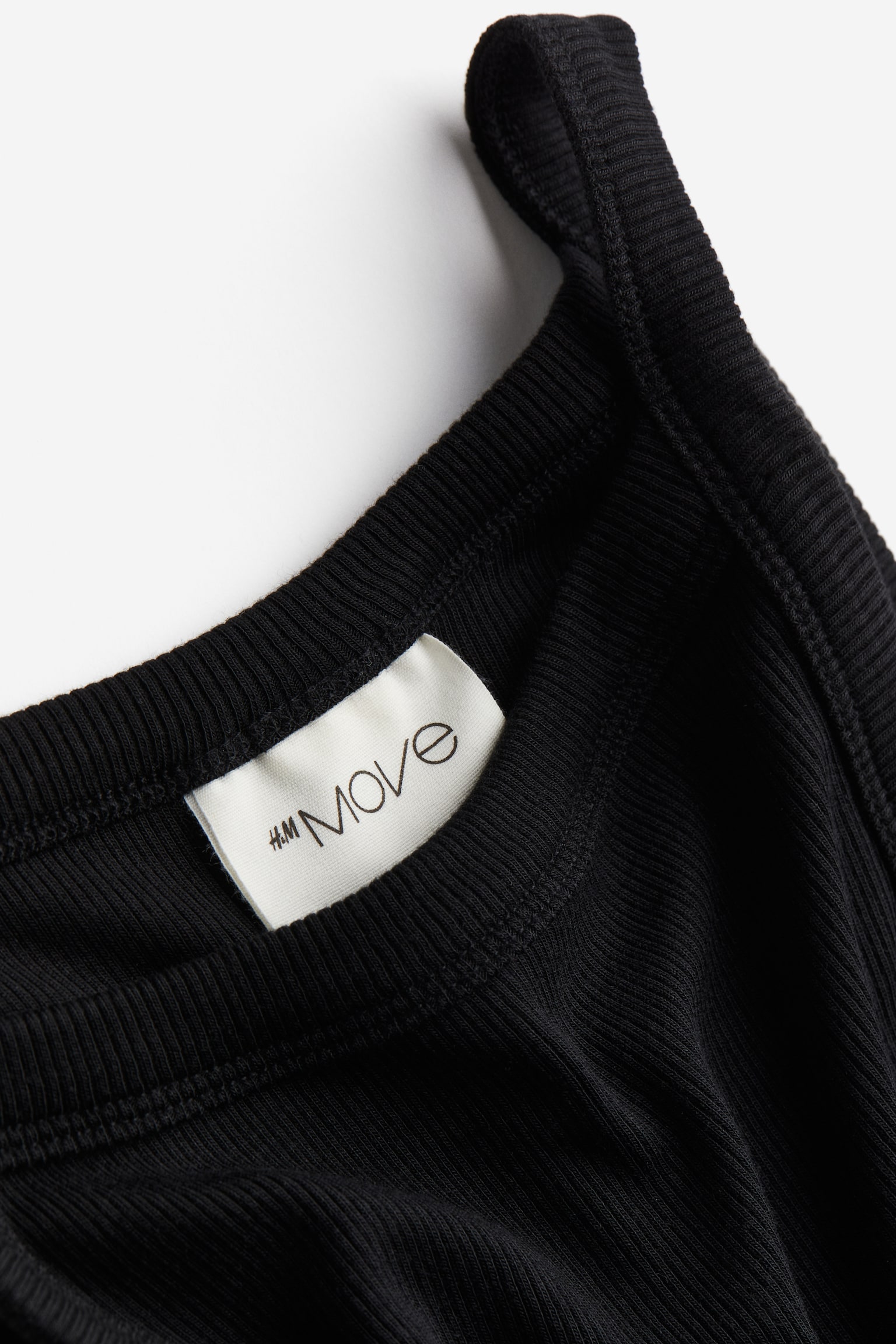 Sports vest top in DryMove™ - Black/Light grey marl - 4