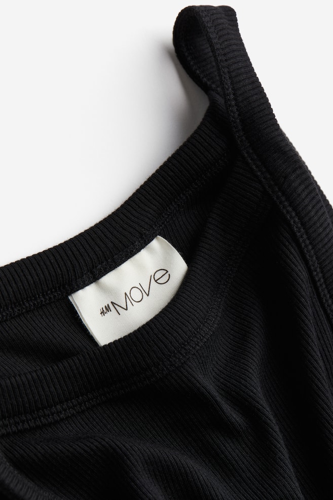 DryMove™ Sports vest top - Black/Light grey marl - 4