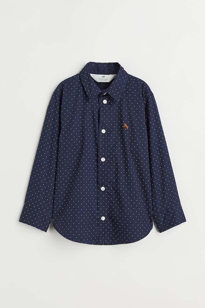 Cotton shirt - Navy blue/Spotted/White/Light blue/Bright red/dc/dc/dc/dc/dc - 1