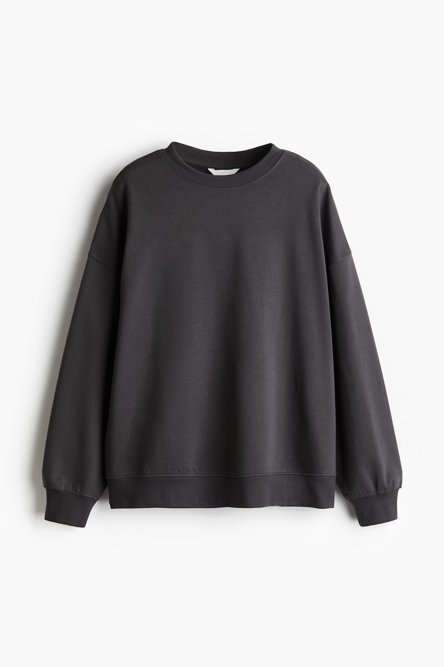 Oversized sweatshirt - Dark grey/Black/Grey marl/Light beige/Dark beige/Light grey marl/Powder pink/Dark brown - 2