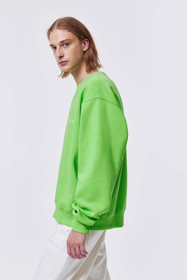 Loose Fit Sweatshirt - Lys grønn/New York City/Sort/Worldwide - 4