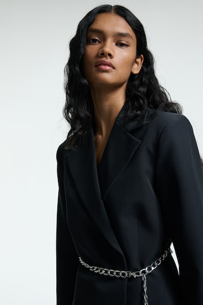 Belted blazer