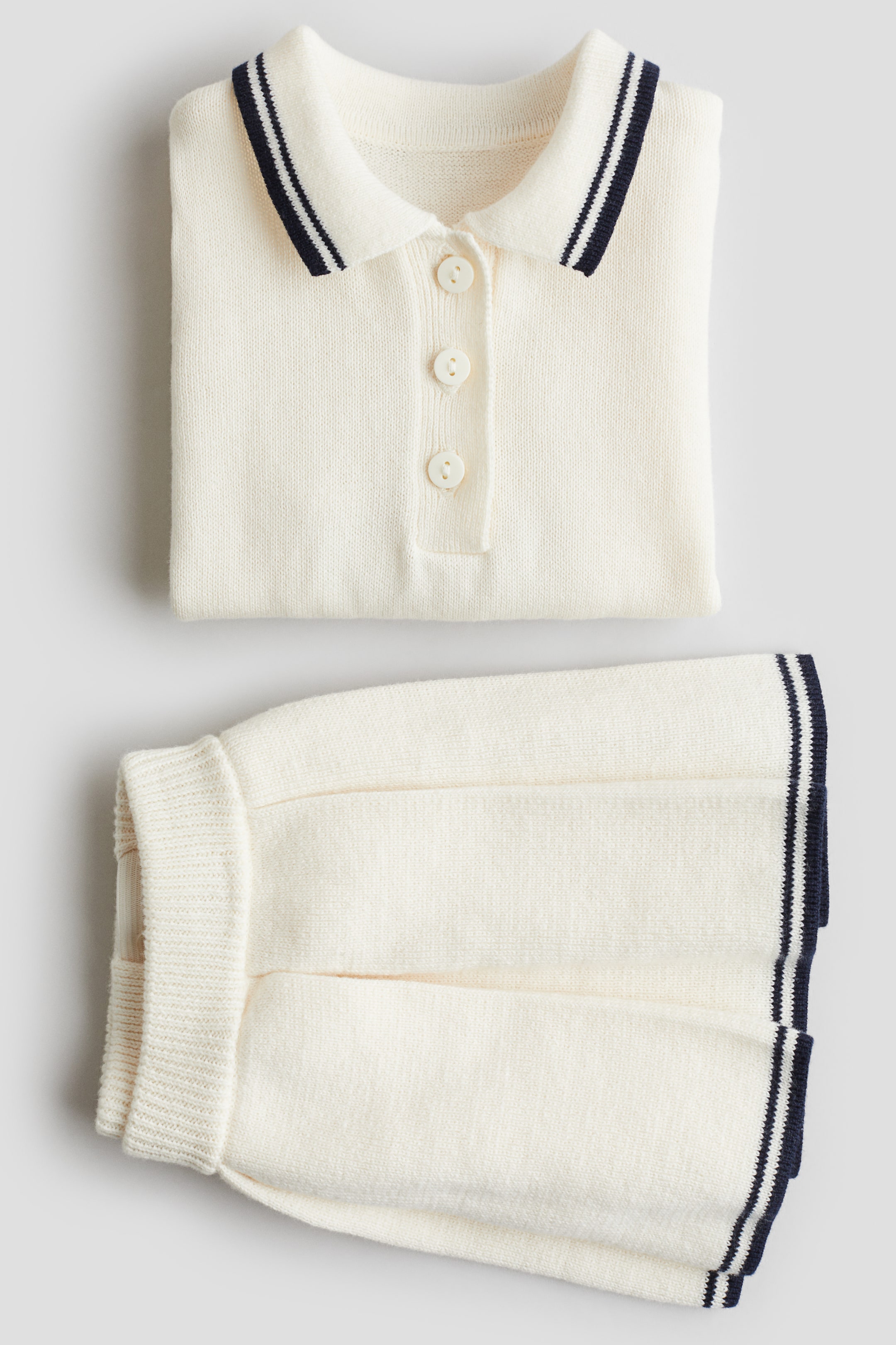 2-piece Knit Cotton Set