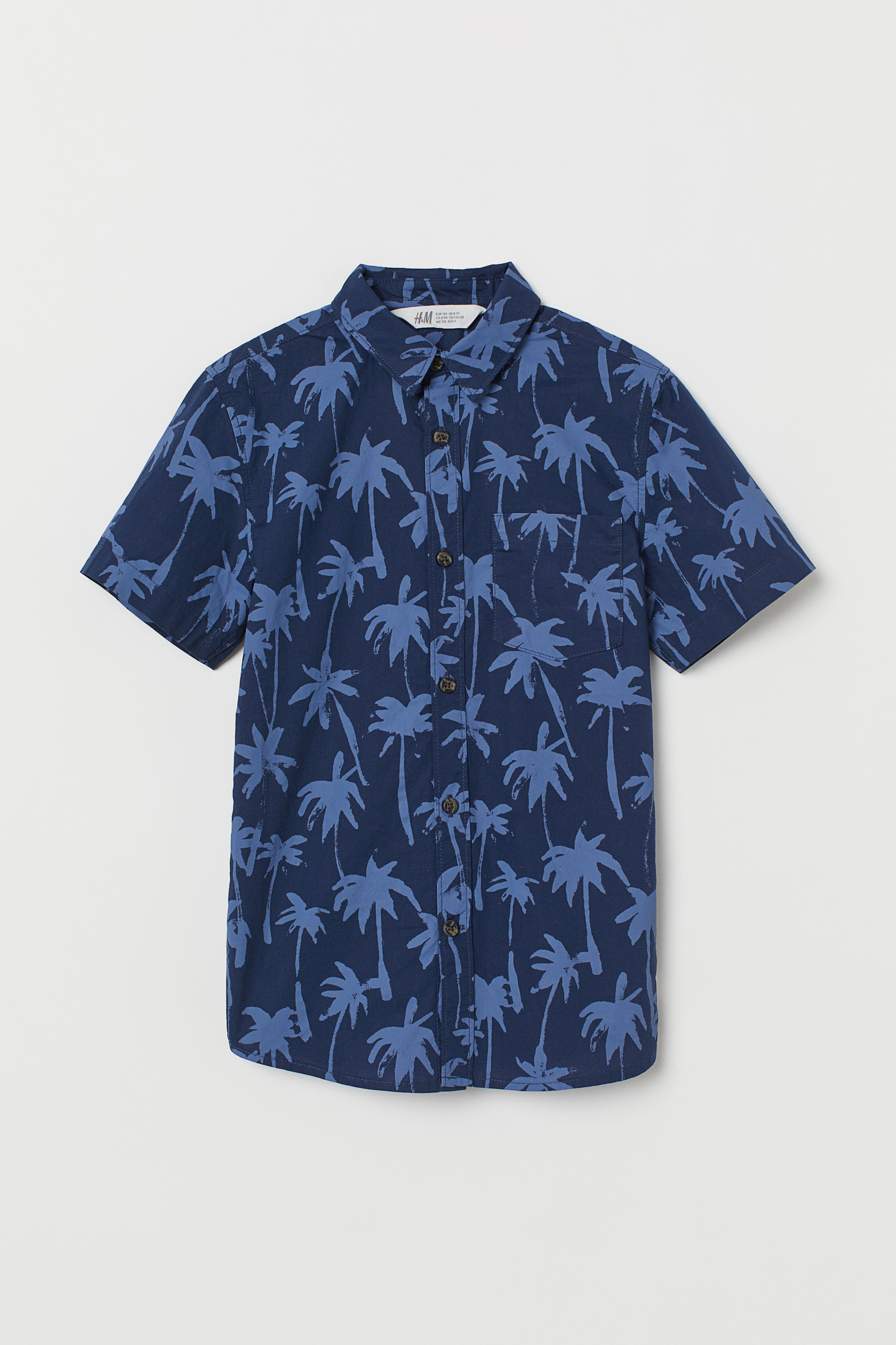 H and m palm tree shirt hotsell