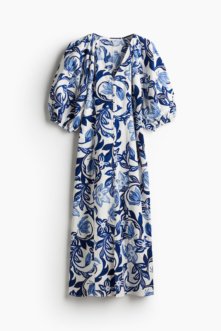 blue flutter sleeve midi dress Blue Floral Maxi Frenchi Dress | Purple Door Boutique