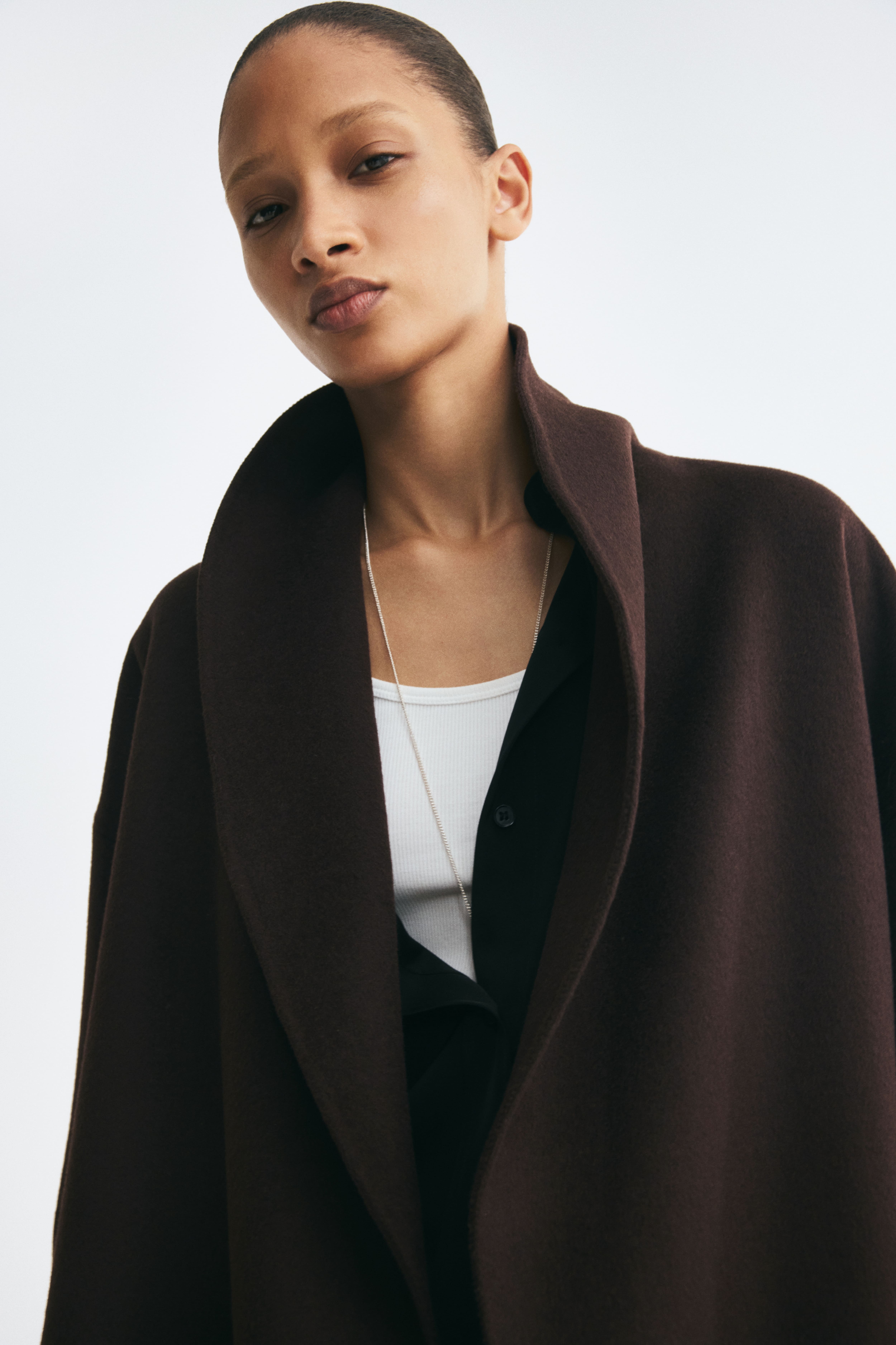 Oversized Handmade Wool-Blend Coat