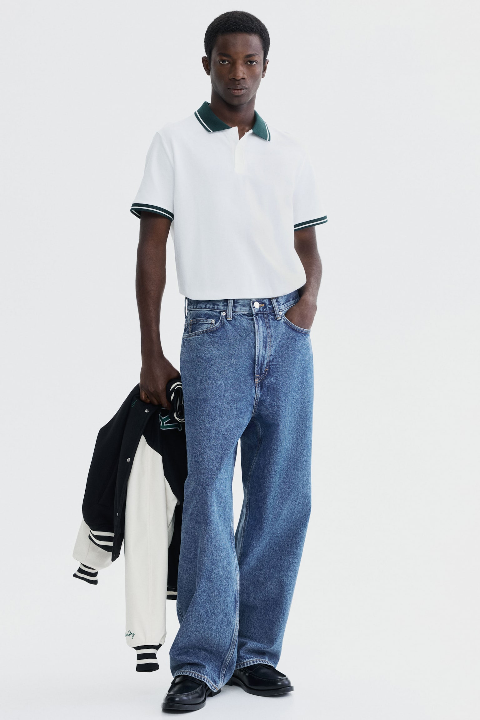 Polo shirt - White/Black - 6