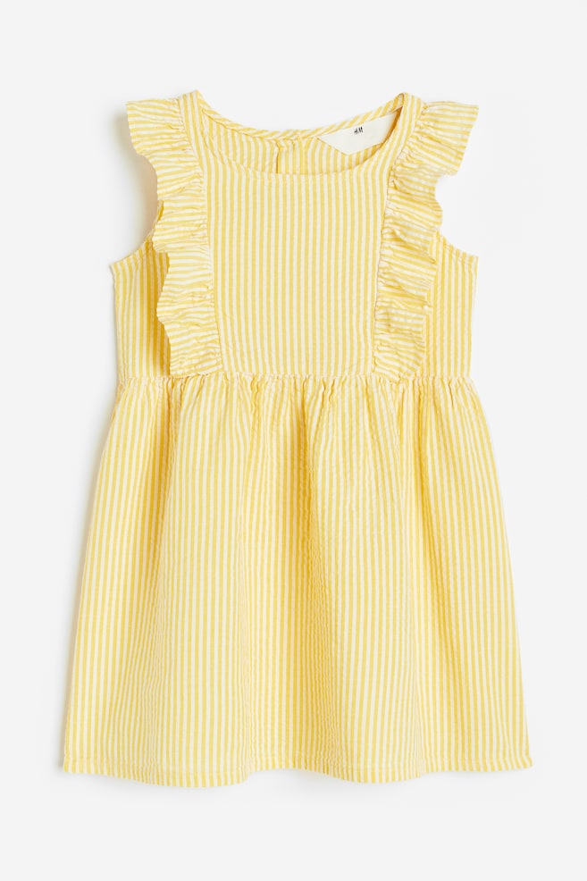 Seersucker dress - Yellow/Striped/Cream/Floral/Bright pink/Dark blue - 1