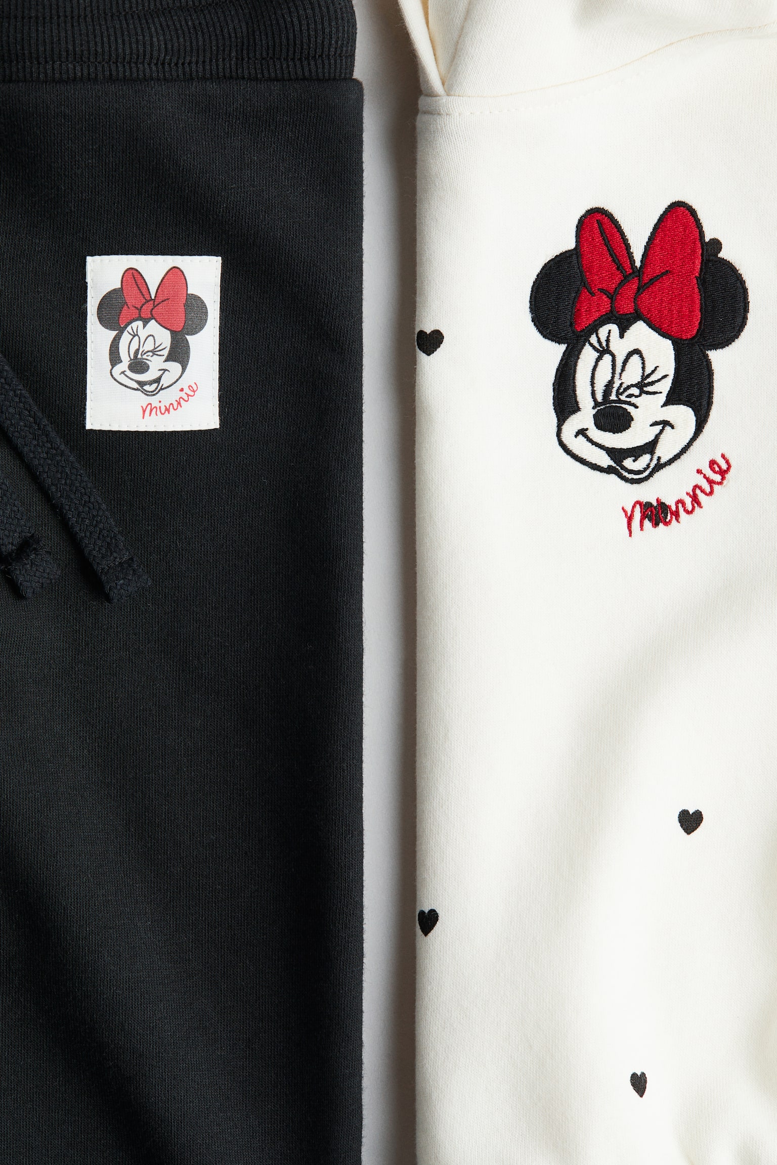 2-piece printed sweatshirt set - White/Minnie Mouse/Lichtroze/Lilo & Stitch - 3